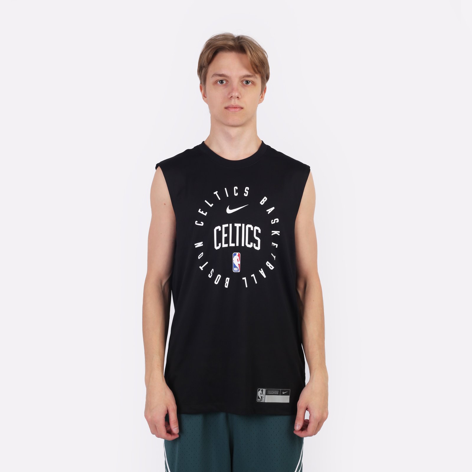 Мужская майка Nike Boston Celtics Practice (HF1743-010)  - цена, описание, фото 2