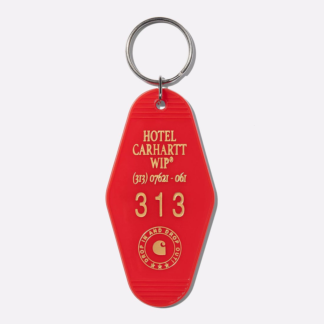 Брелок Carhartt WIP Hotel Keys Keychain (I034151-scarlet/wtr spice)  - цена, описание, фото 2