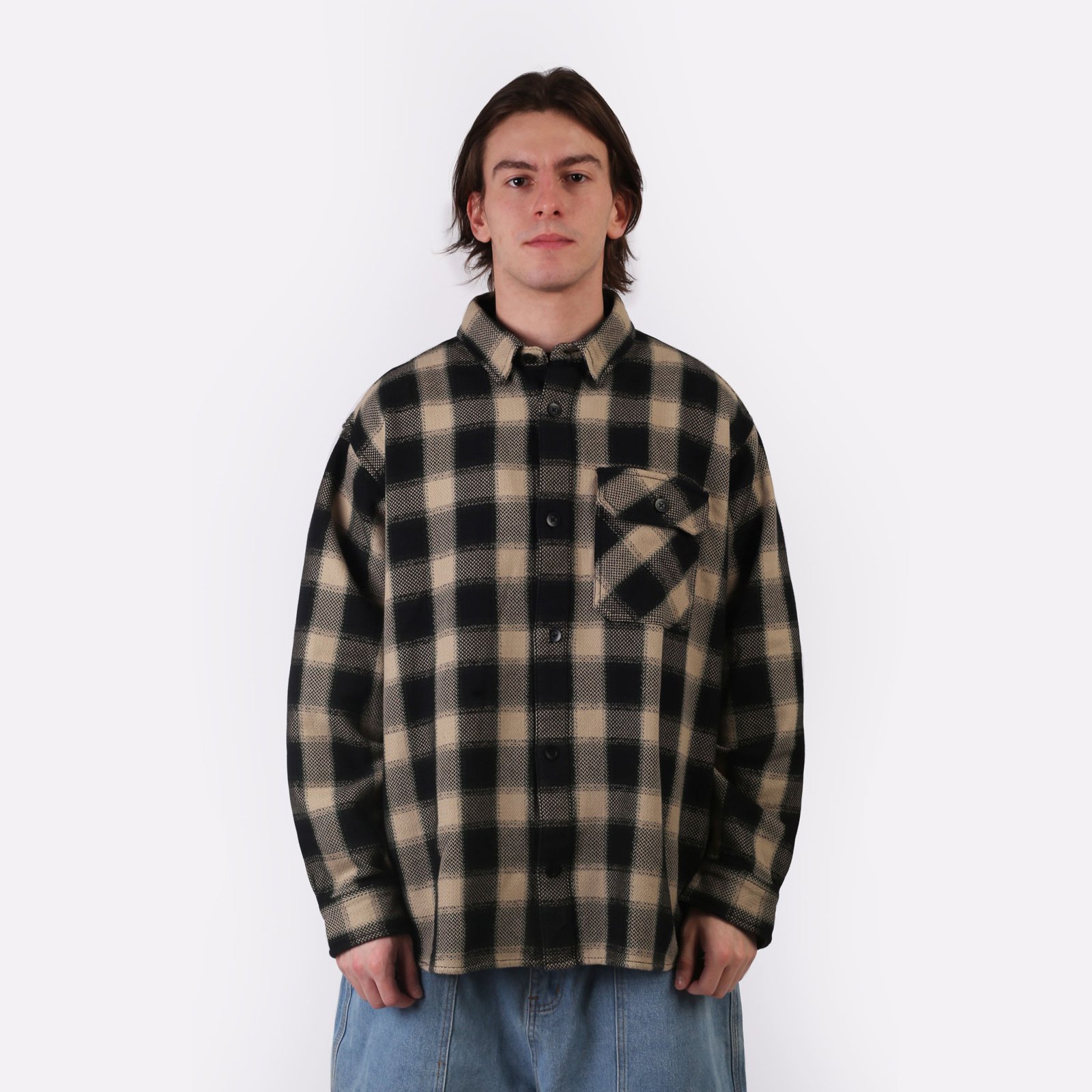 Мужская рубашка Carhartt WIP L/S Witten Shirt (I033834-witten check/wall)  - цена, описание, фото 2