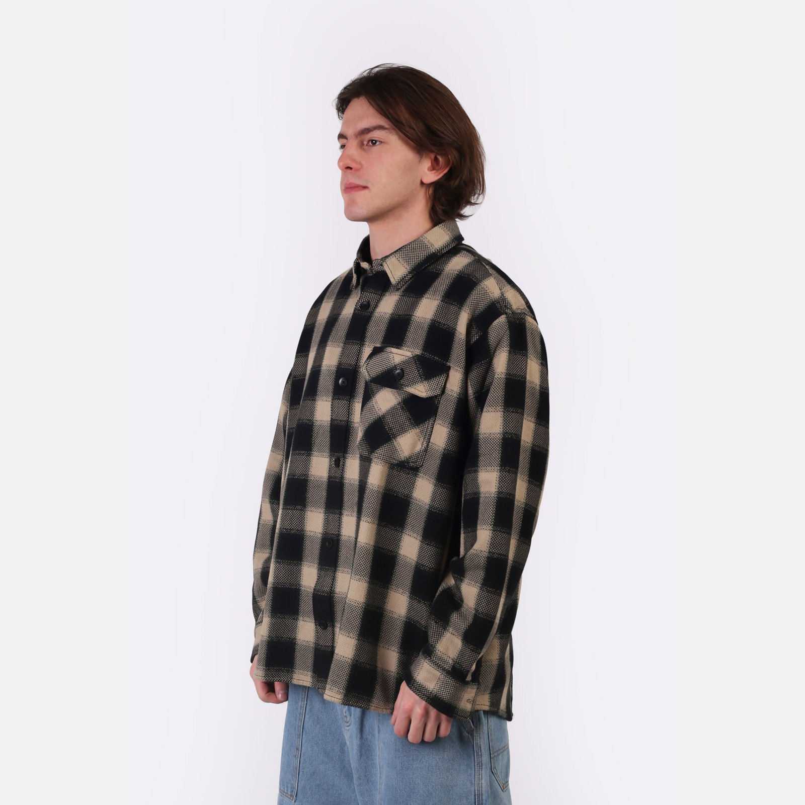 Мужская рубашка Carhartt WIP L/S Witten Shirt (I033834-witten check/wall)  - цена, описание, фото 4