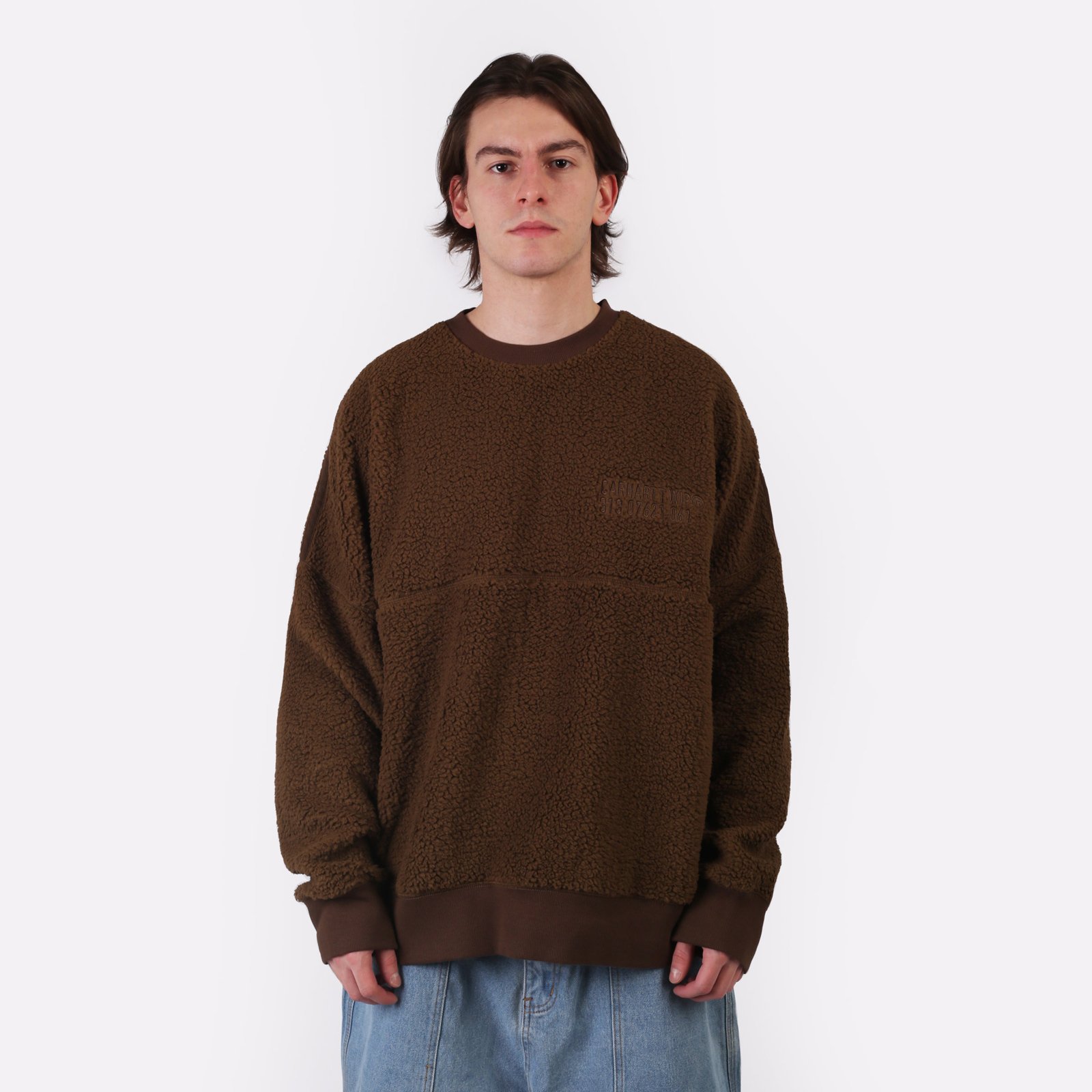 Мужская толстовка Carhartt WIP Coordinate Sweat (I033991-chocolate/brown)  - цена, описание, фото 2