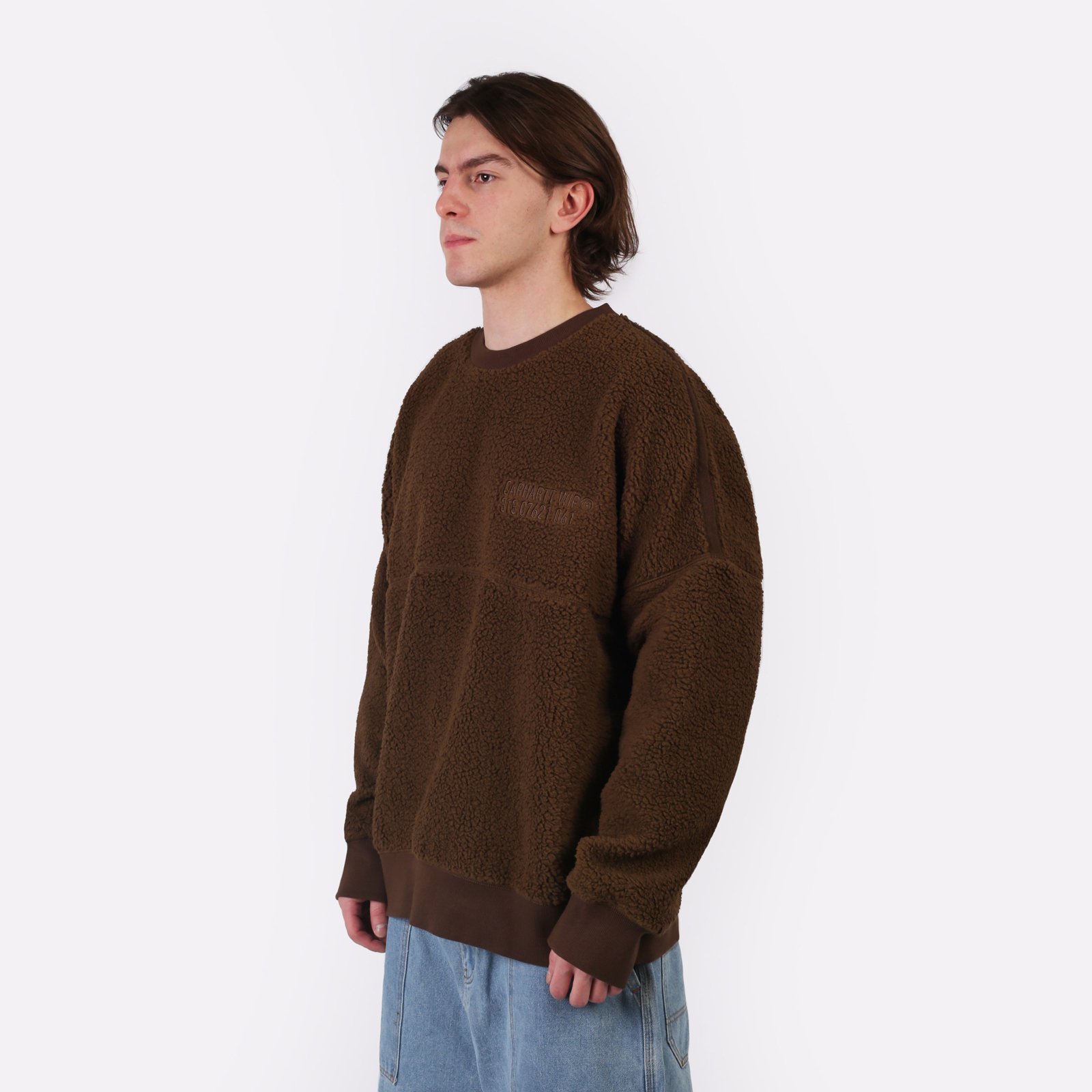 Мужская толстовка Carhartt WIP Coordinate Sweat (I033991-chocolate/brown)  - цена, описание, фото 4