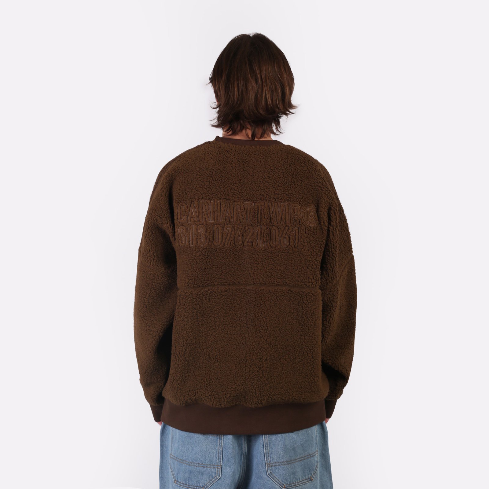 Мужская толстовка Carhartt WIP Coordinate Sweat (I033991-chocolate/brown)  - цена, описание, фото 3