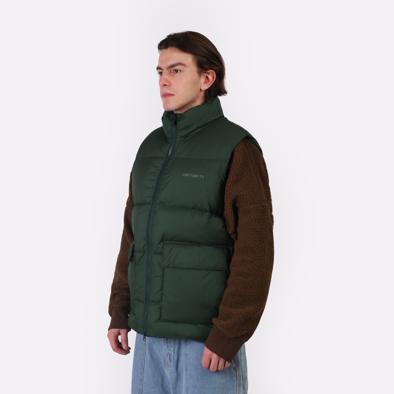 Мужской жилет Carhartt WIP Springfield Vest (I032265-tree/duck grn)  - цена, описание, фото 4
