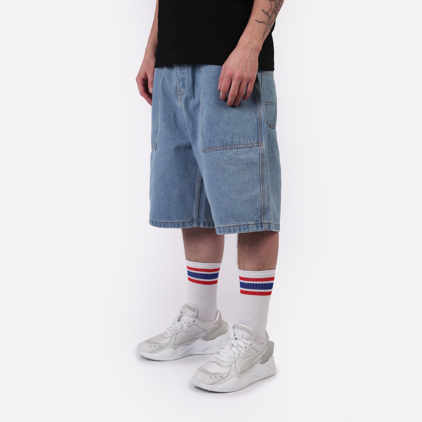Мужские шорты Butter Goods Patch Pocket Denim Shorts (BGQ224D23701)  - цена, описание, фото 3