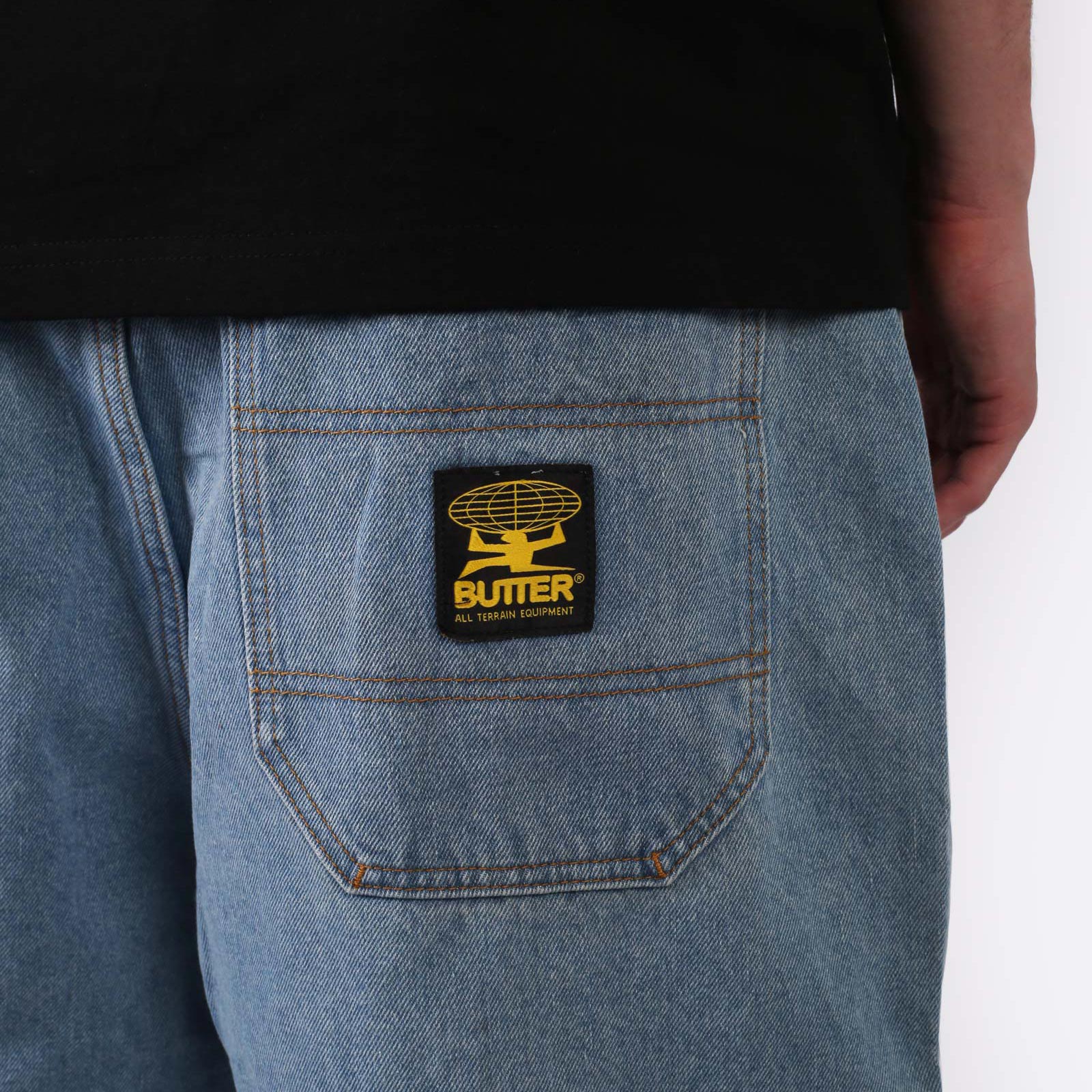 Мужские шорты Butter Goods Patch Pocket Denim Shorts (BGQ224D23701)  - цена, описание, фото 4