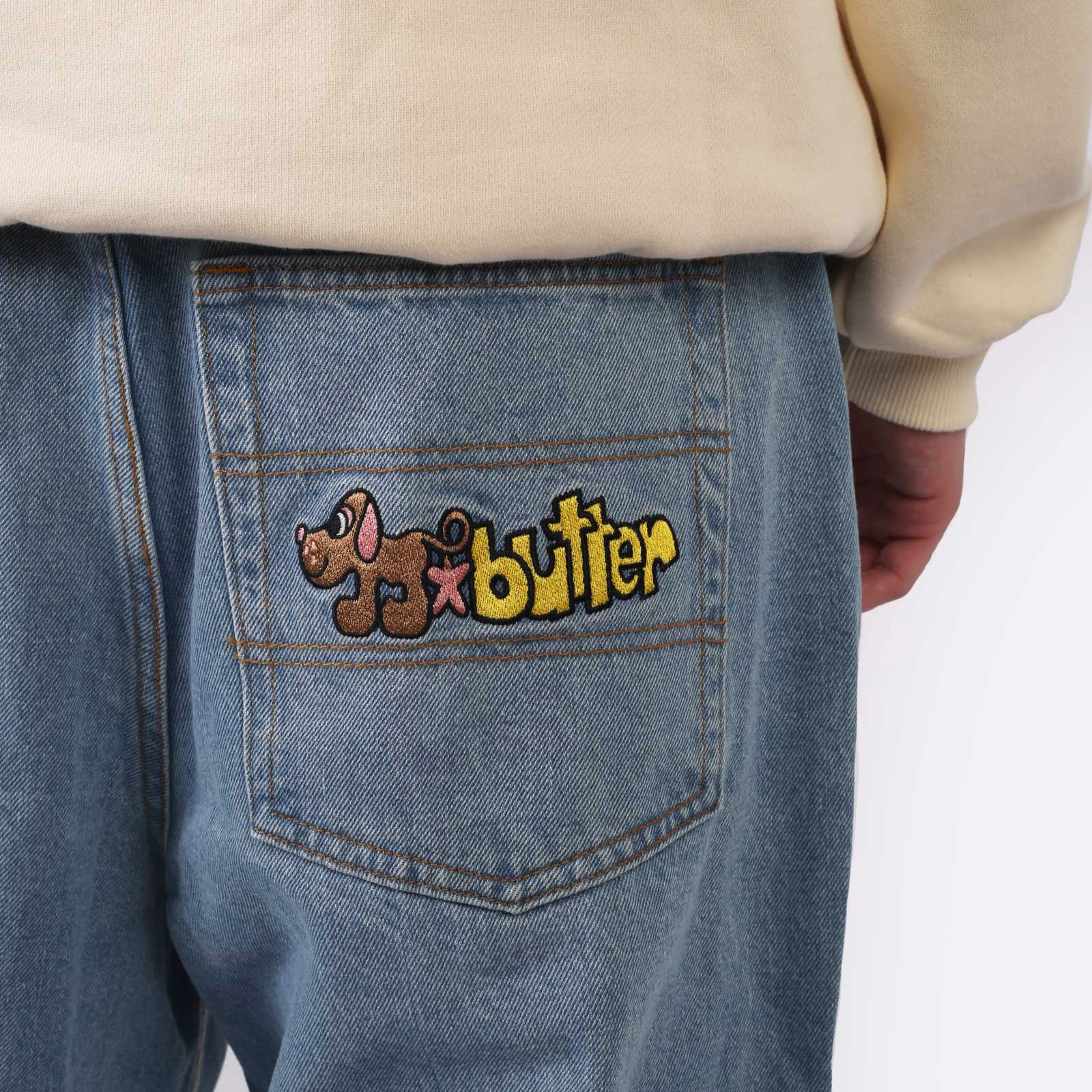 Мужские джинсы Butter Goods Pooch Relaxed Denim Jeans (BGQ224D13401)  - цена, описание, фото 5