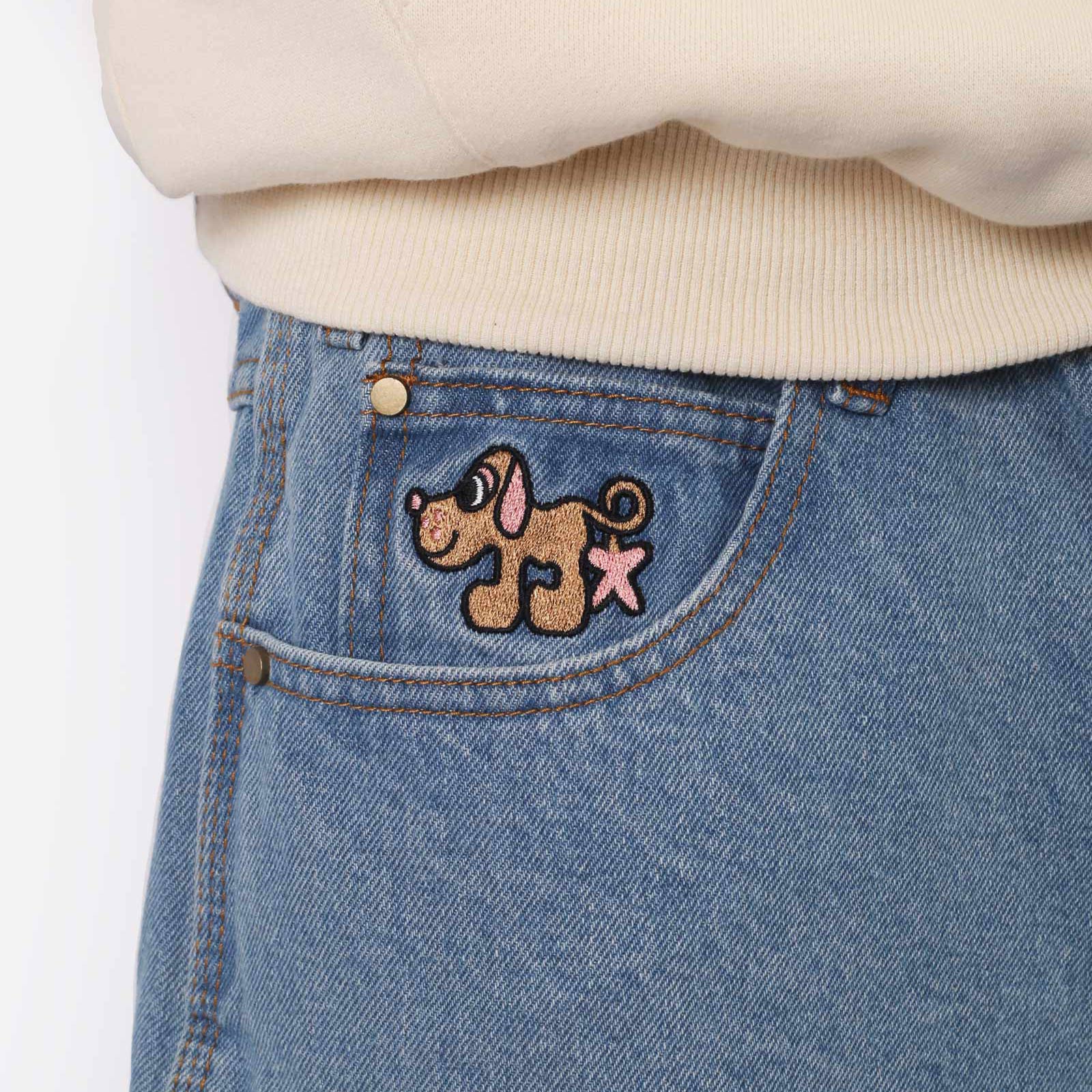 Мужские джинсы Butter Goods Pooch Relaxed Denim Jeans (BGQ224D13401)  - цена, описание, фото 4