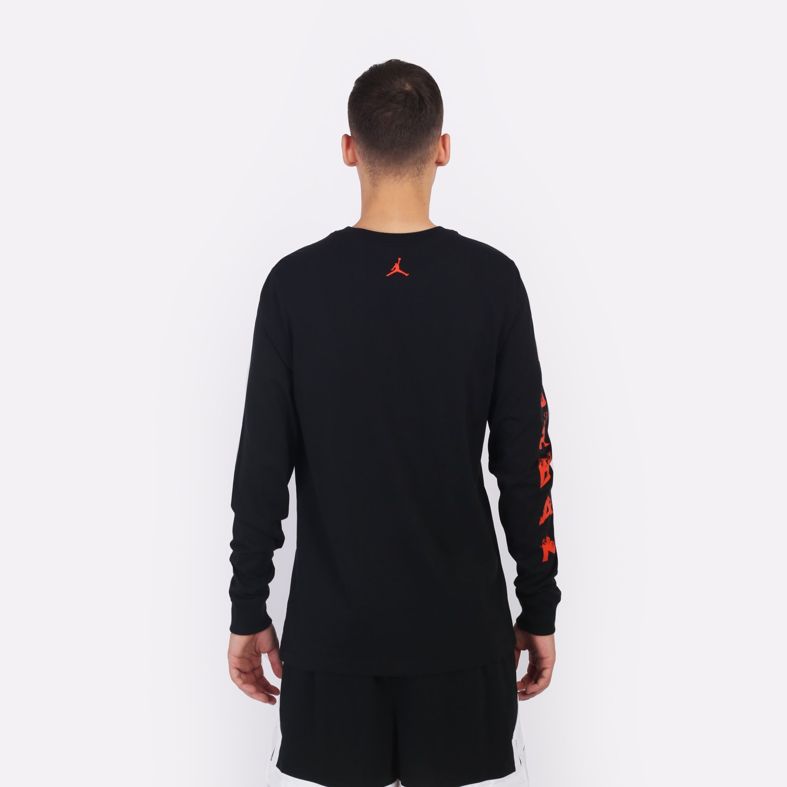 Лонгслив Jordan Flame Longsleeve Crew (FZ1989-010)  - цена, описание, фото 2