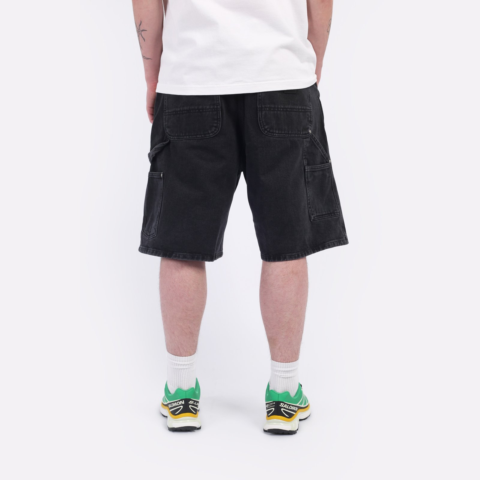 Мужские шорты Carhartt WIP Rivet Short (I034319-black st wshd)  - цена, описание, фото 2
