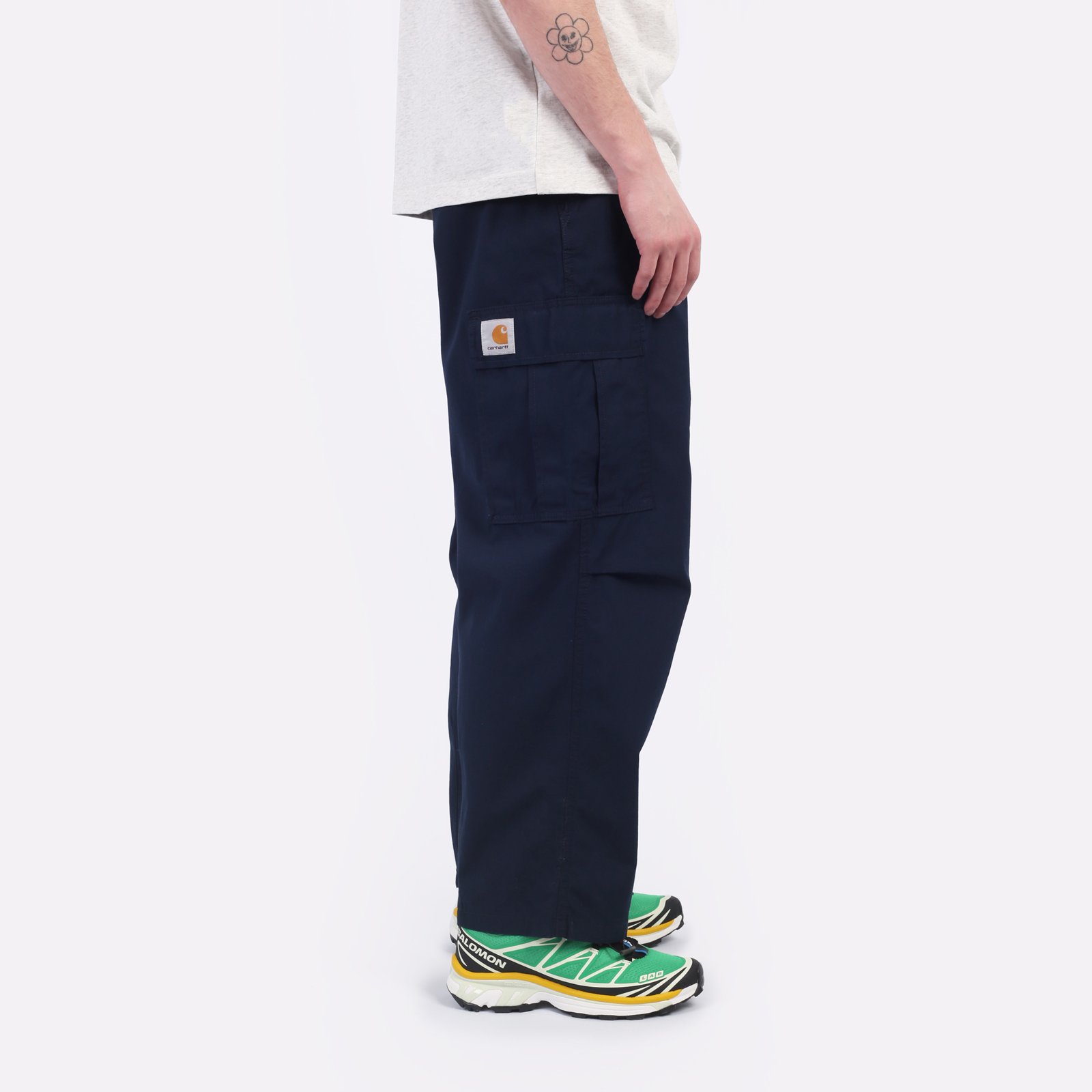 Мужские брюки Carhartt WIP Cole Cargo Pant (I030477-mizar rinsed)  - цена, описание, фото 3