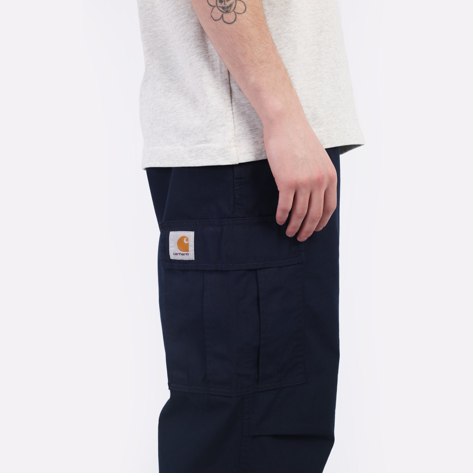 Мужские брюки Carhartt WIP Cole Cargo Pant (I030477-mizar rinsed)  - цена, описание, фото 4