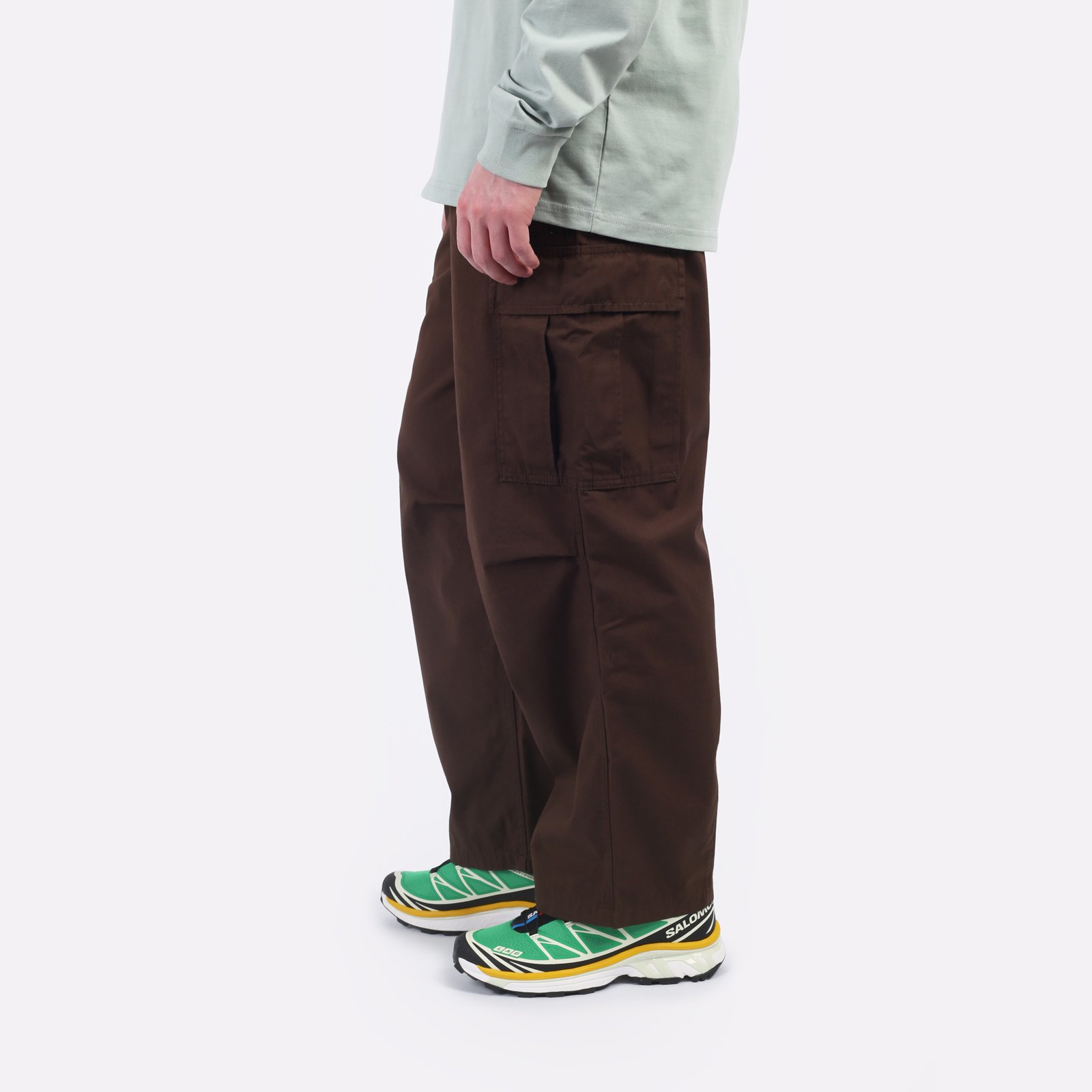Мужские брюки Carhartt WIP Cole Cargo Pant (I030477-liberica rinsed)  - цена, описание, фото 3