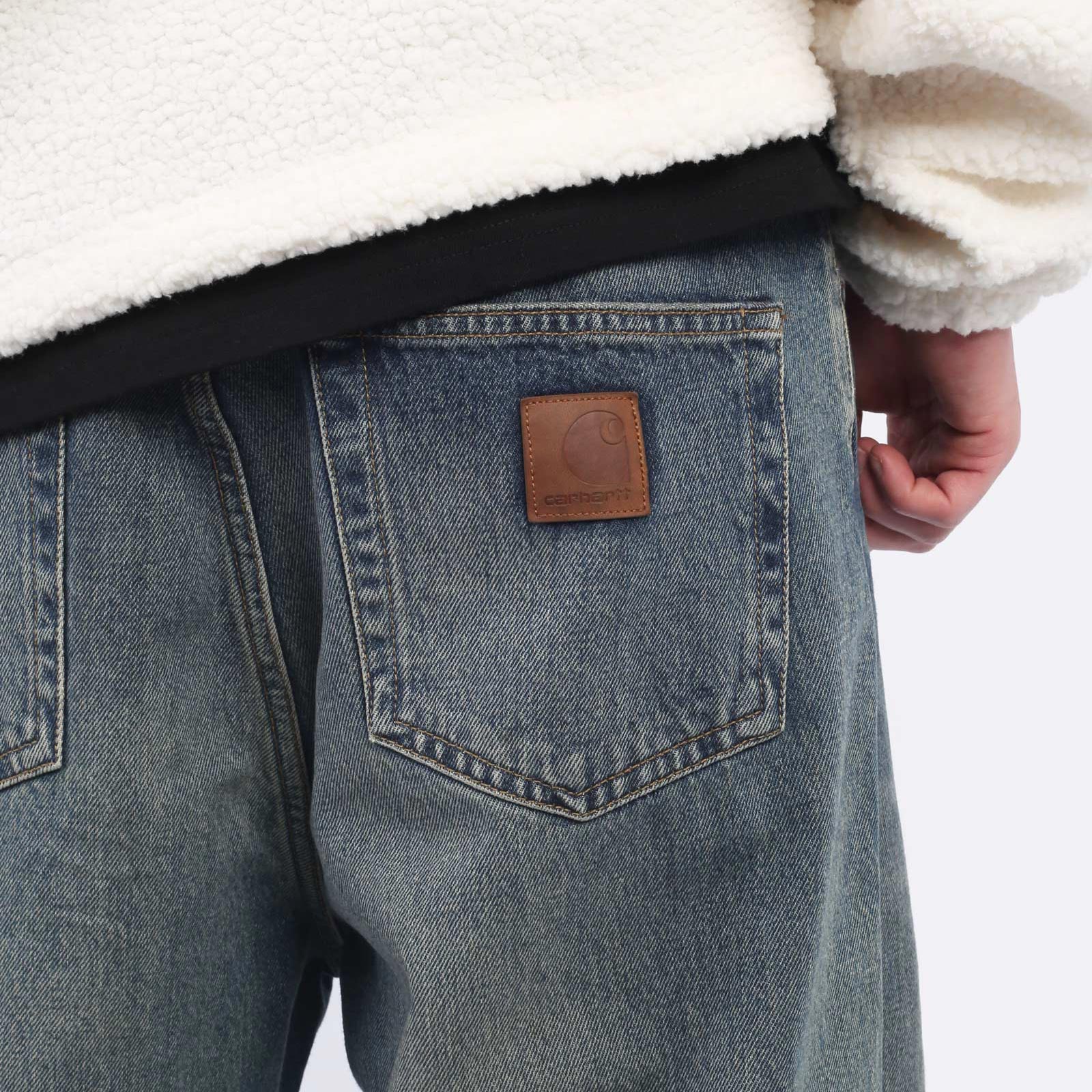 Мужские джинсы Carhartt WIP Landon Pant (I034733-blue wuw)  - цена, описание, фото 4