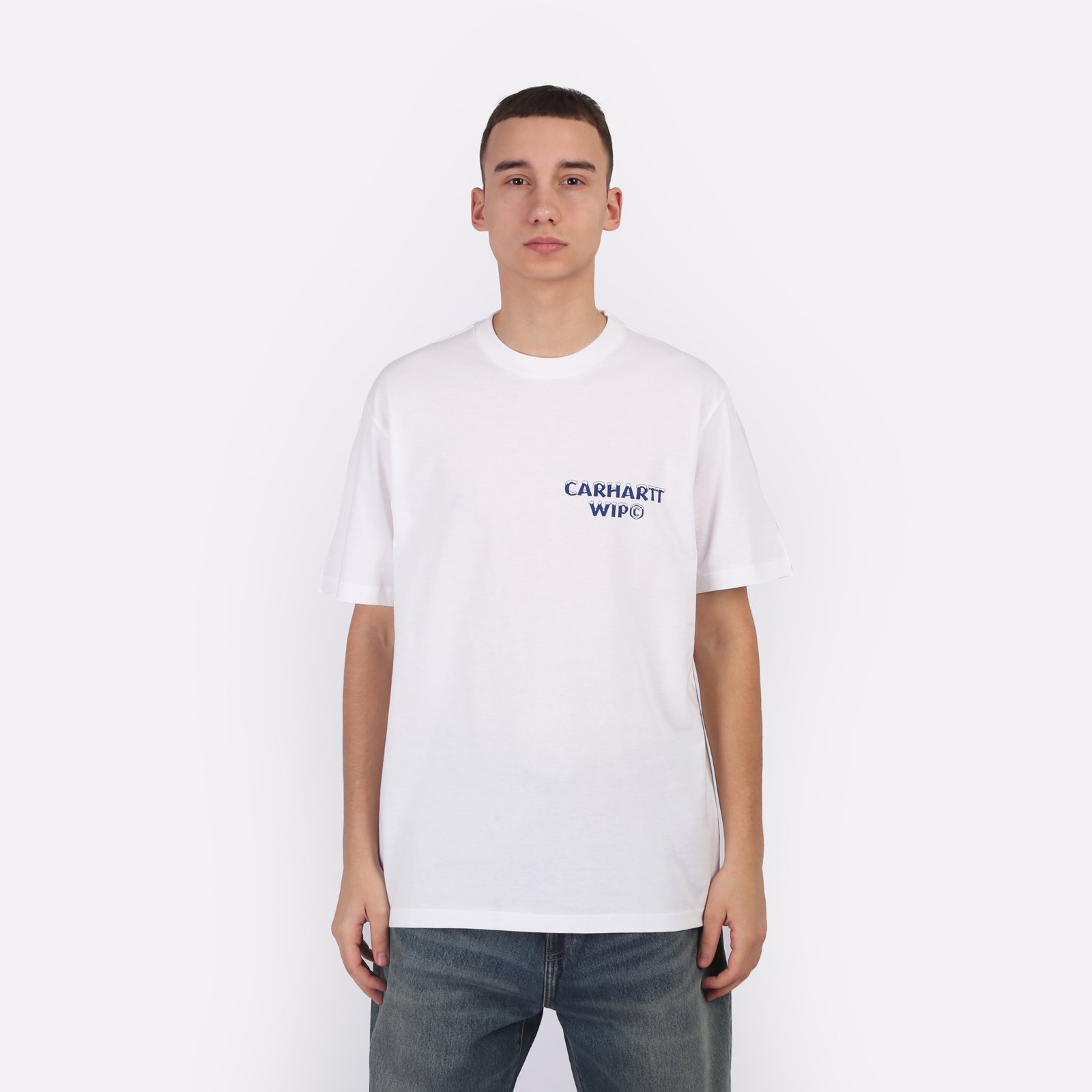 Мужская футболка Carhartt WIP S/S Ice T-Shirt (I034436-white)  - цена, описание, фото 1