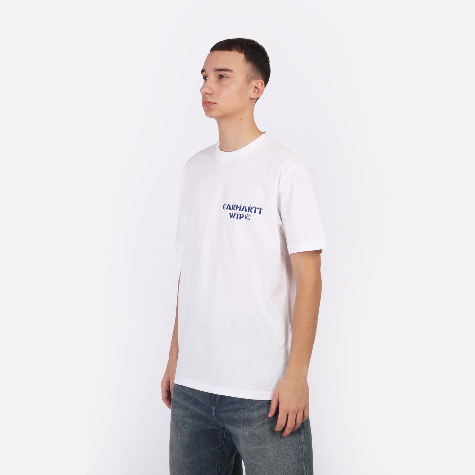 Мужская футболка Carhartt WIP S/S Ice T-Shirt (I034436-white)  - цена, описание, фото 3