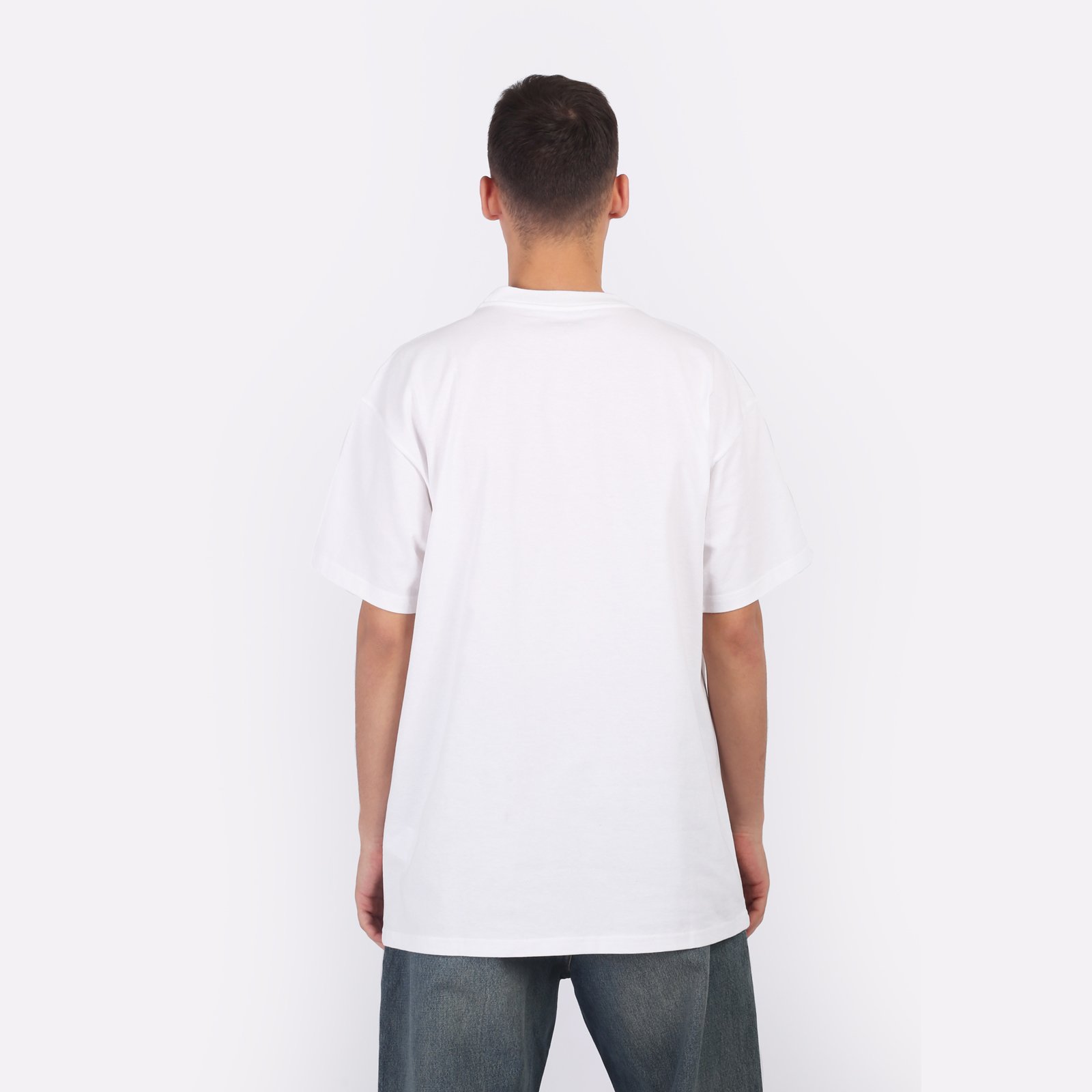 Мужская футболка Carhartt WIP S/S Label Script T-Shirt (I034421-white)  - цена, описание, фото 2