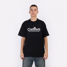 Мужская футболка Carhartt WIP S/S Label Script T-Shirt (I034421-black)