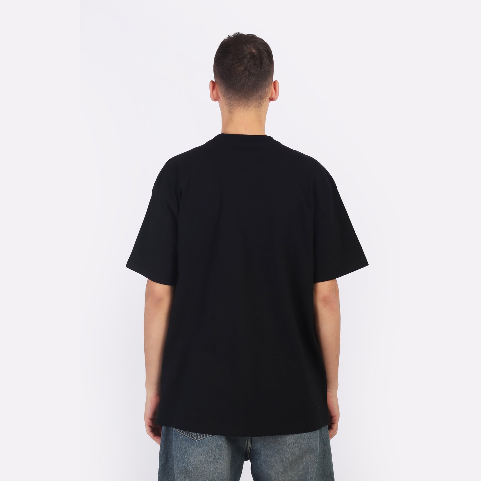 Мужская футболка Carhartt WIP S/S Label Script T-Shirt (I034421-black)  - цена, описание, фото 2