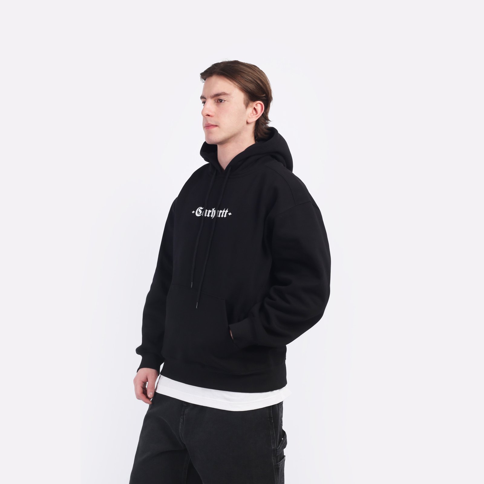 Мужская толстовка Carhartt WIP Hooded Greatest Hits Sweat (I034416-black/white)  - цена, описание, фото 3
