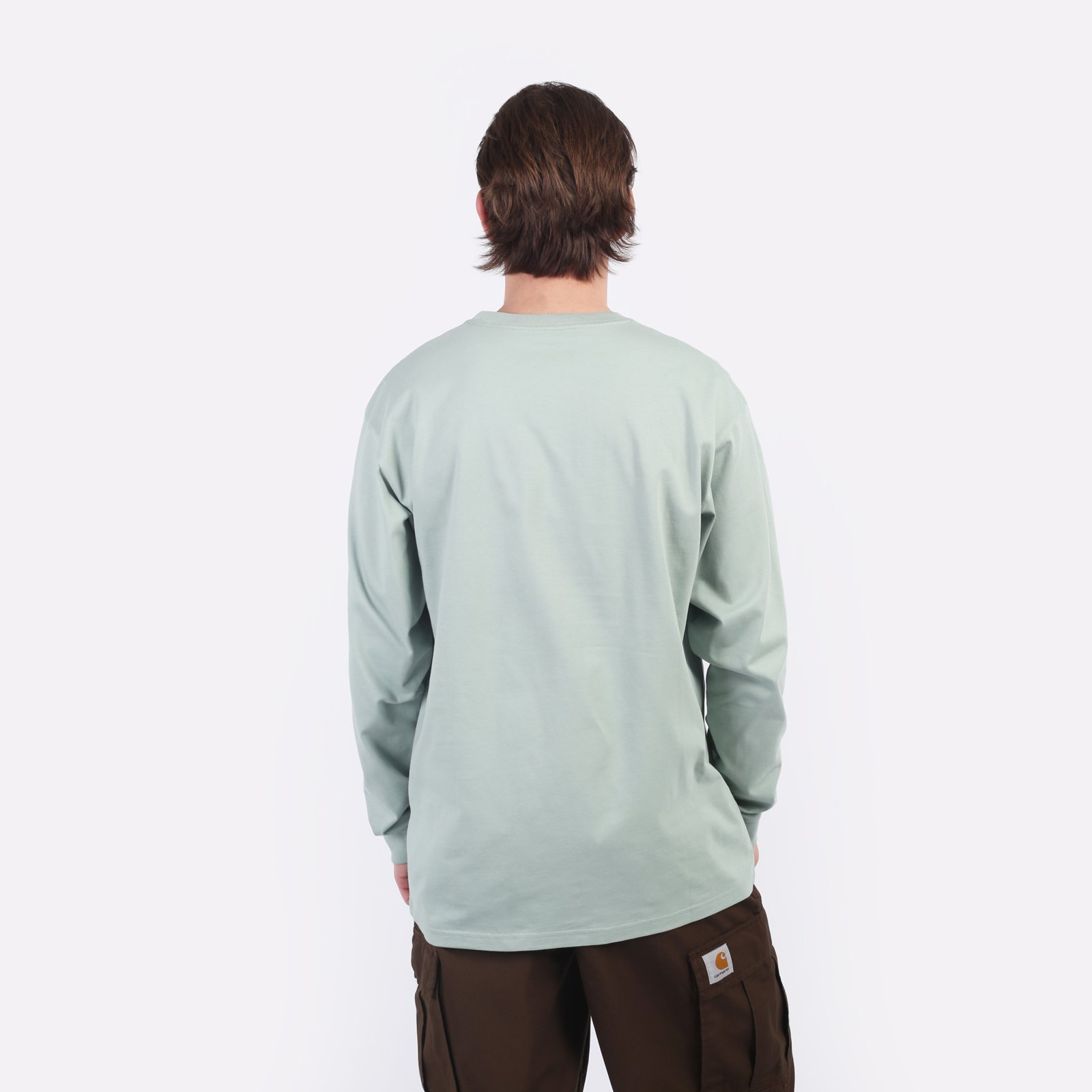 Лонгслив Carhartt WIP L/S Chase T-Shirt (I026392-green/gold)  - цена, описание, фото 2