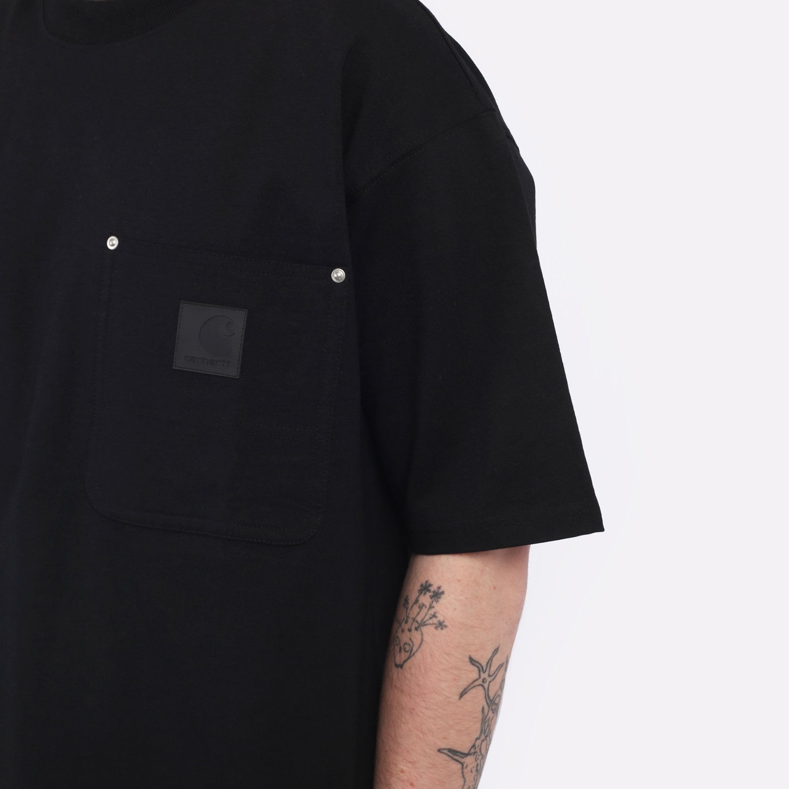 Мужская футболка Carhartt WIP S/S Eldon Pocket T-Shirt (I034365-black)  - цена, описание, фото 4