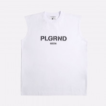 Мужская майка PLAYGROUND Logo (plgrnd-shortsleeve-white)