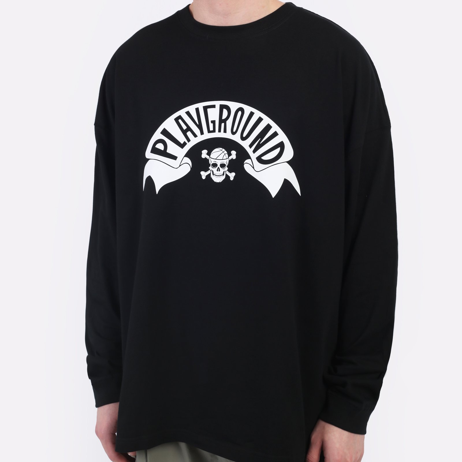 Лонгслив PLAYGROUND Skull (long-skull-black)  - цена, описание, фото 4