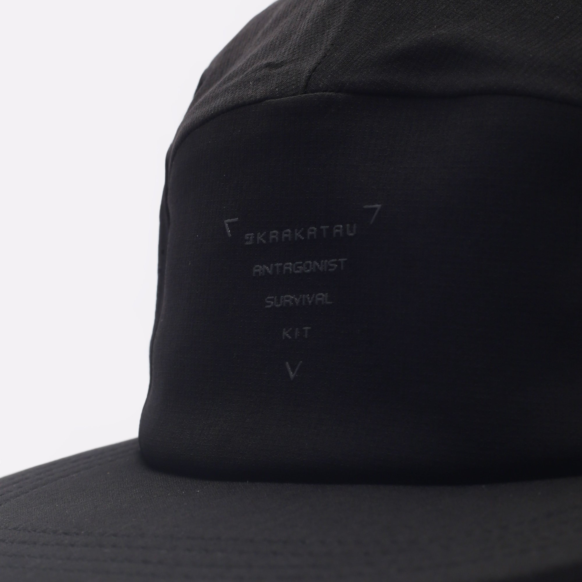 Кепка KRAKATAU 5 Panel Cap (Pu80-1-черный)  - цена, описание, фото 4