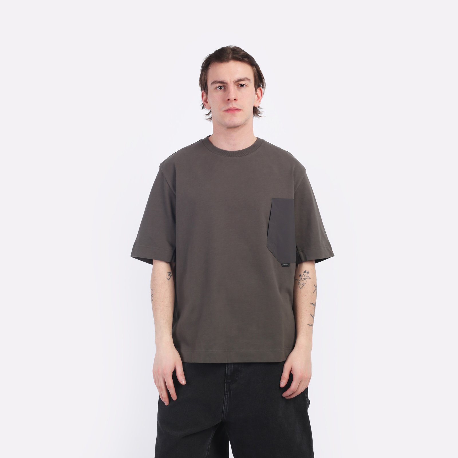 Мужская футболка KRAKATAU FALCON Oversize T-Shirt (Tm116-513-тём-елов)  - цена, описание, фото 1