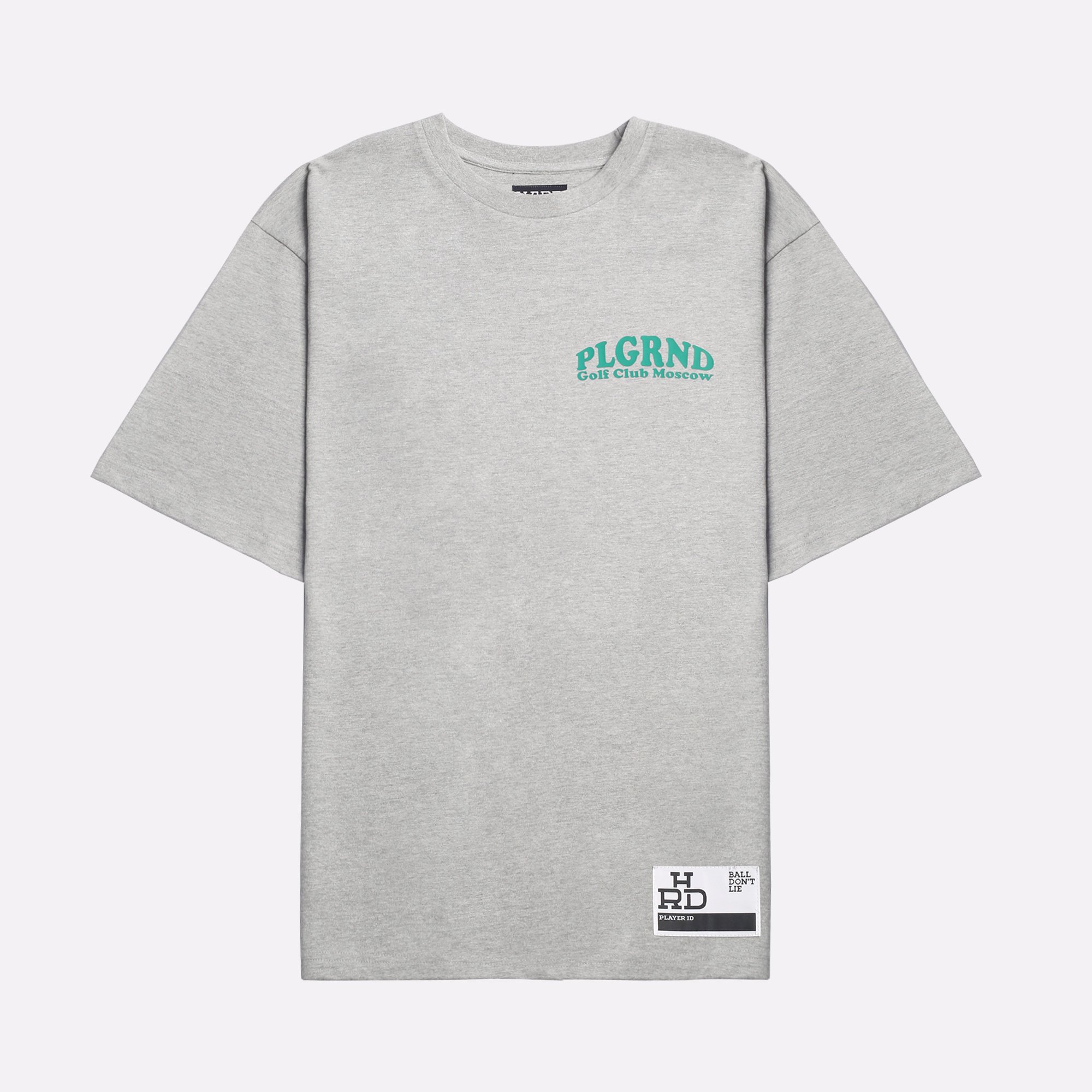 Мужская футболка Hard PLGRND Golf Club (PLGRND-Golf-club-grey)  - цена, описание, фото 1