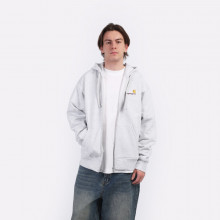 Мужская толстовка Carhartt WIP Hooded American Script Jacket (I033063-Ash Heather)