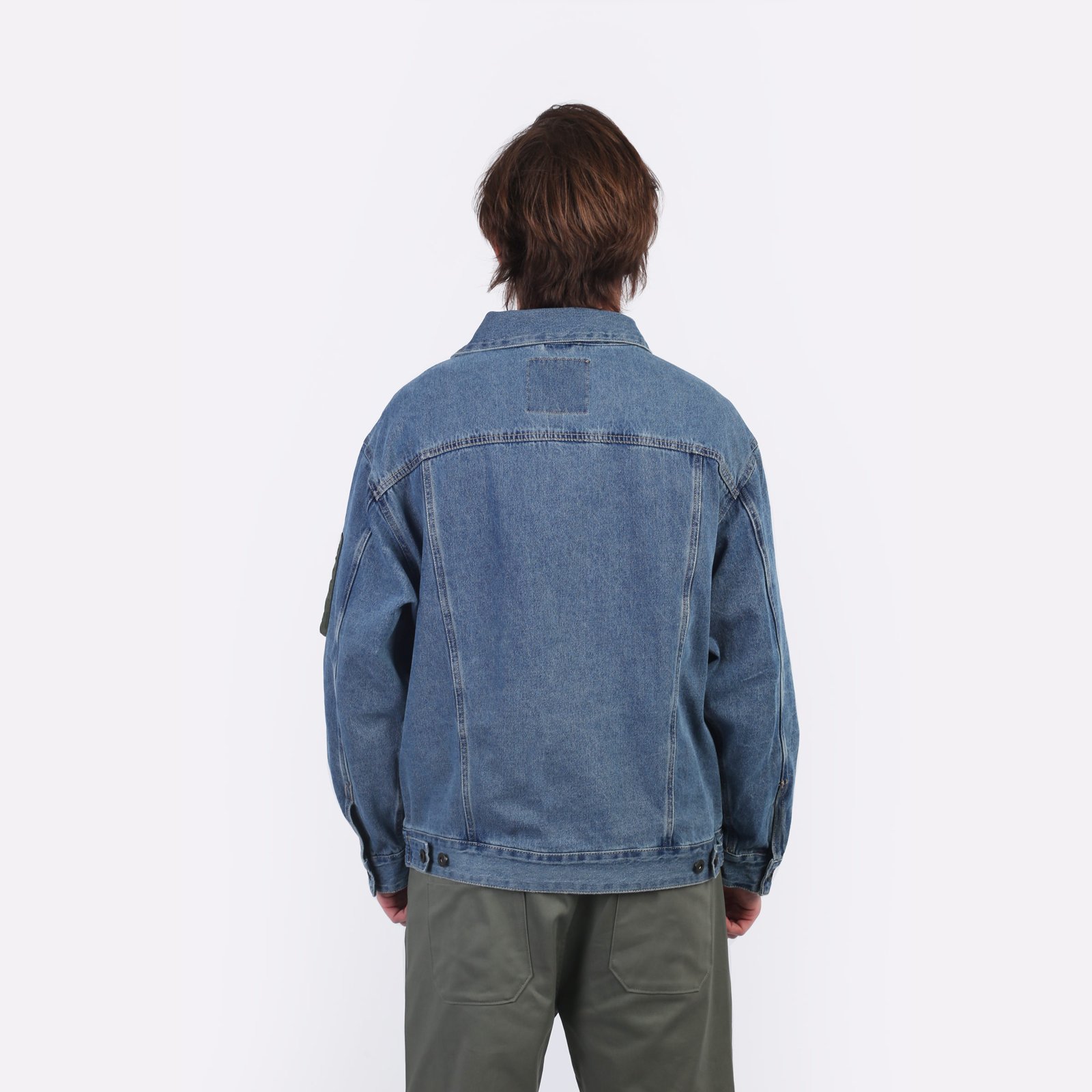 Мужская куртка Alpha Industries Denim Jacket (MJD55000C1-replica blue)  - цена, описание, фото 2