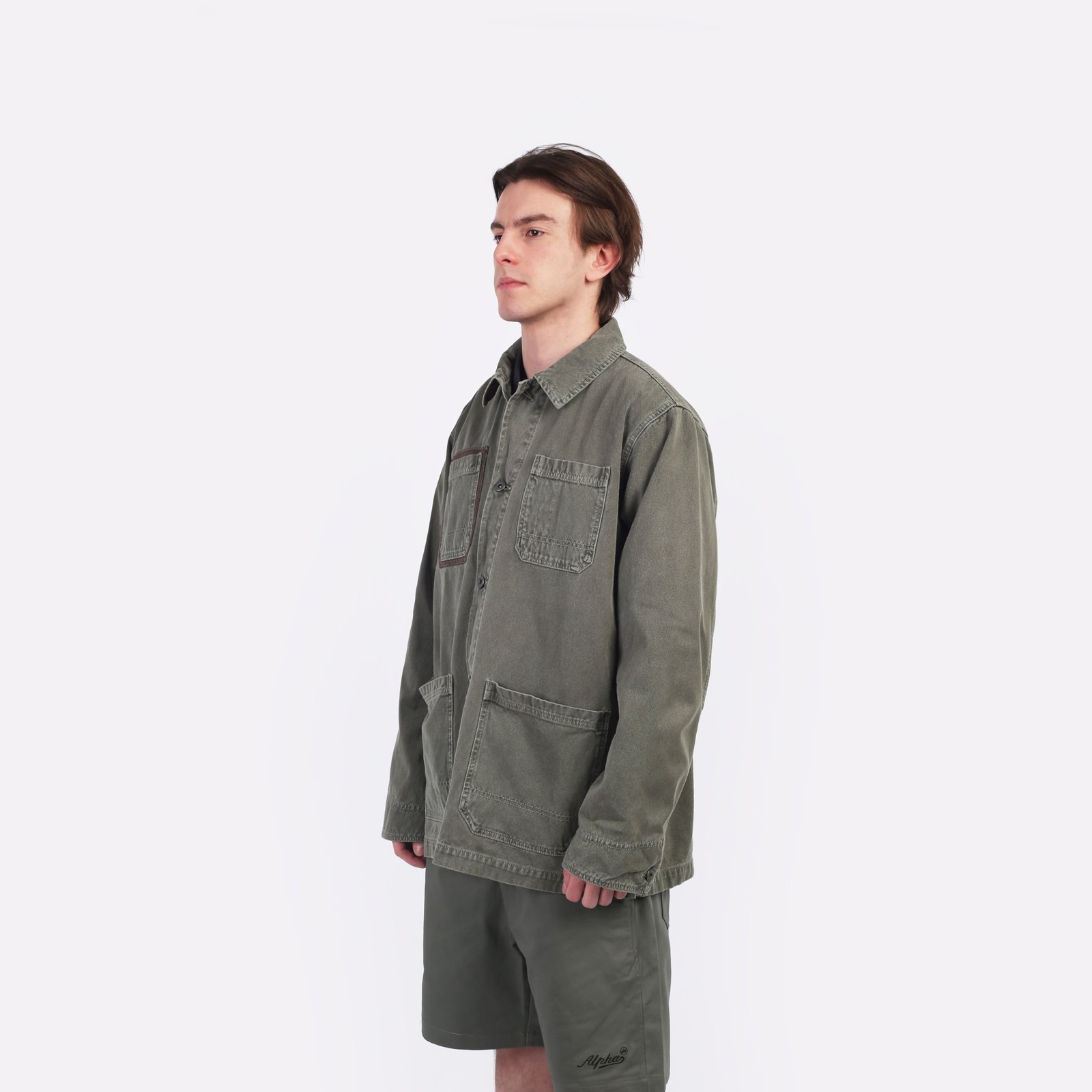 Мужская куртка Alpha Industries CTN Chore Coat (MJC55000CO-OG-107-green)  - цена, описание, фото 3