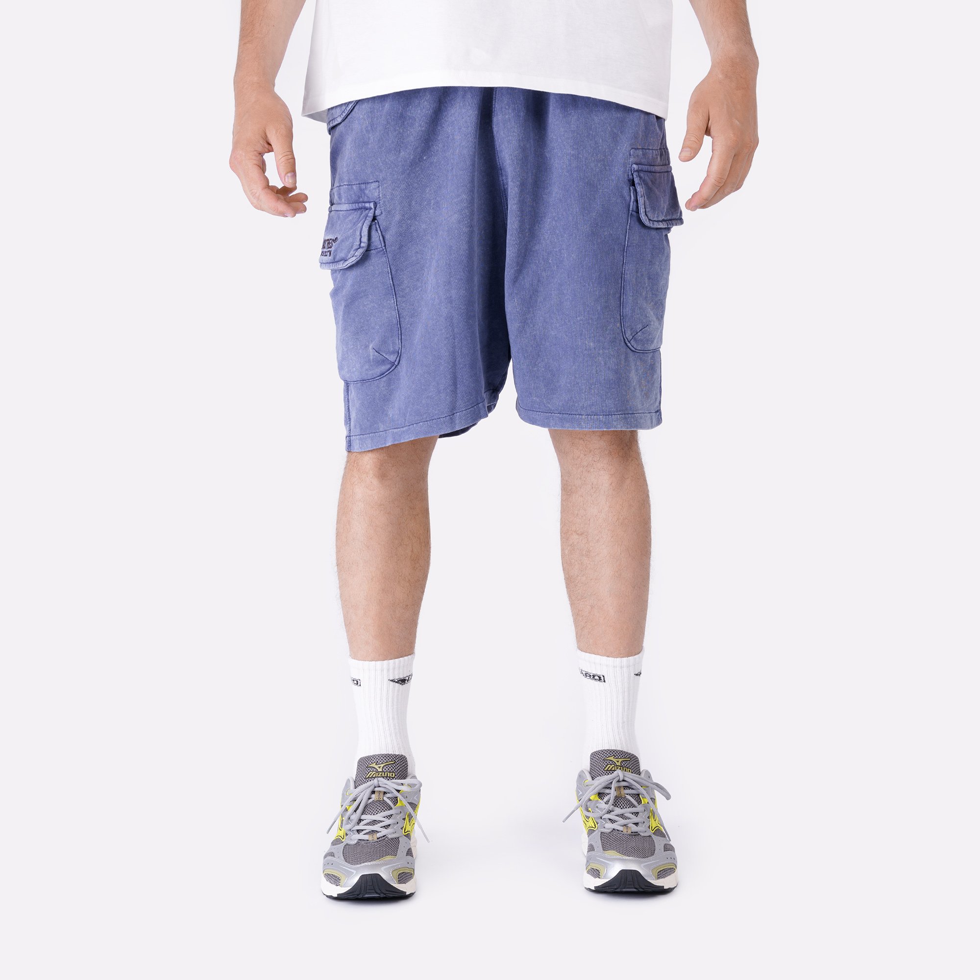 Мужские шорты Alpha Industries Terry Dyed Short (MBT55000C1-replica blue)  - цена, описание, фото 4