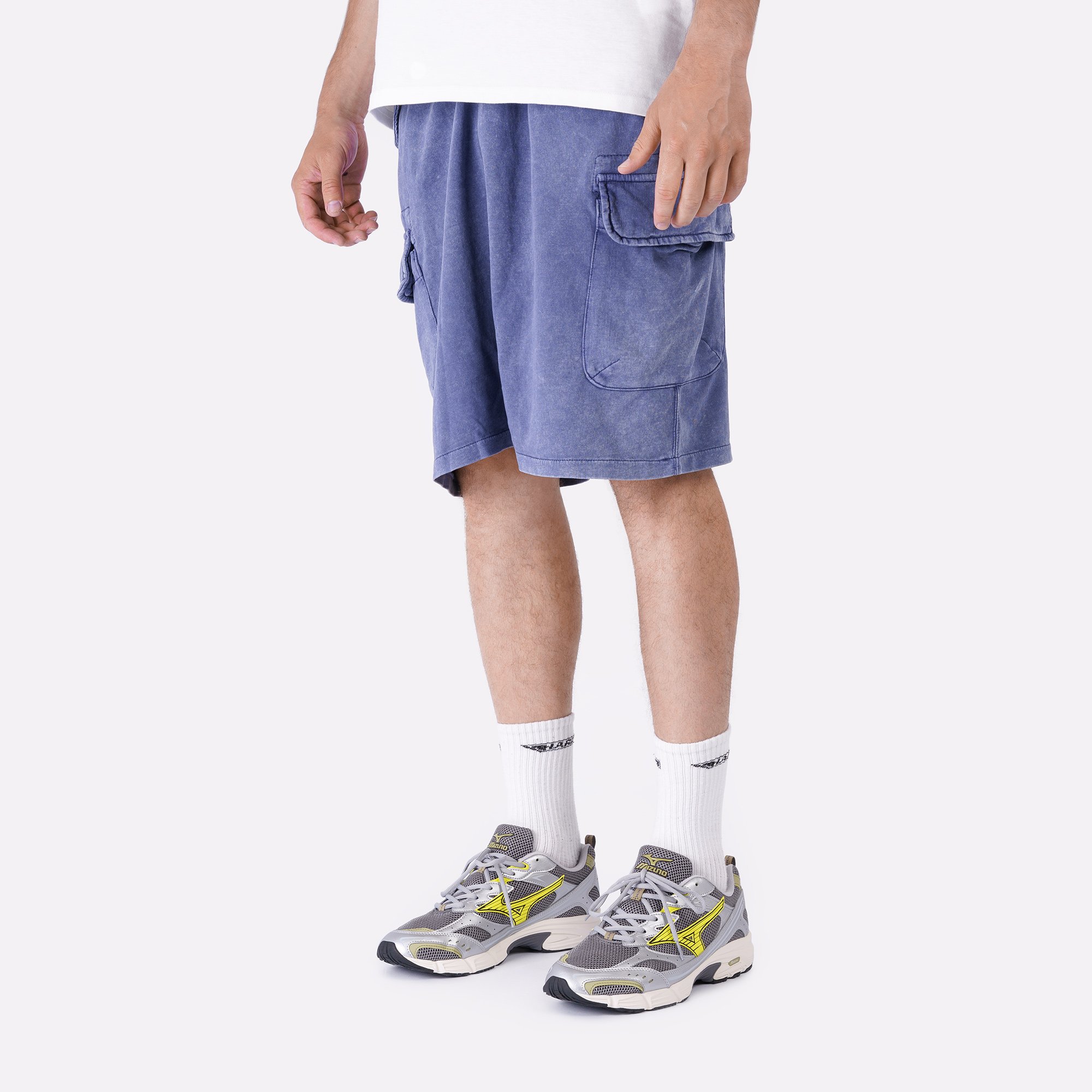 Мужские шорты Alpha Industries Terry Dyed Short (MBT55000C1-replica blue)  - цена, описание, фото 6