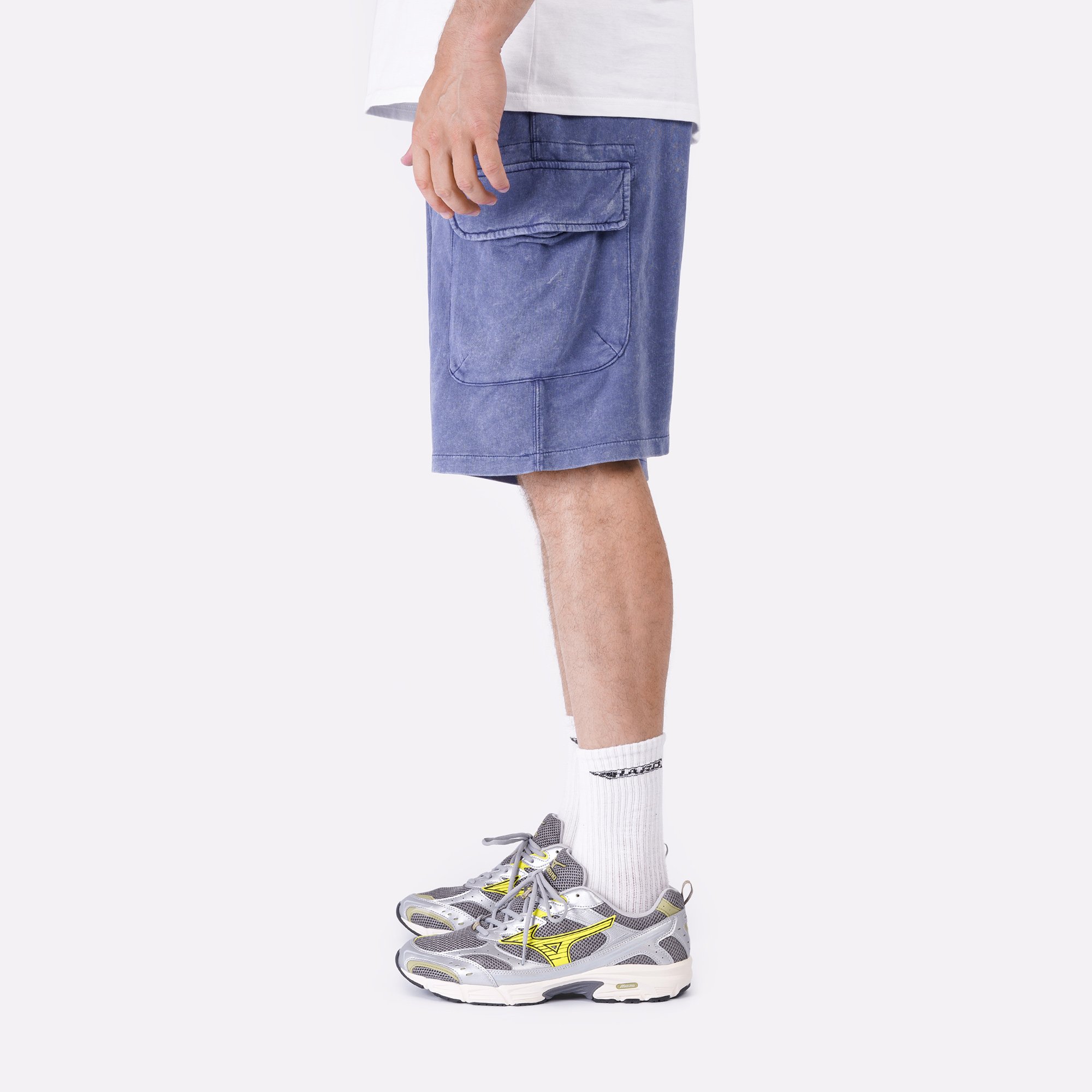 Мужские шорты Alpha Industries Terry Dyed Short (MBT55000C1-replica blue)  - цена, описание, фото 7