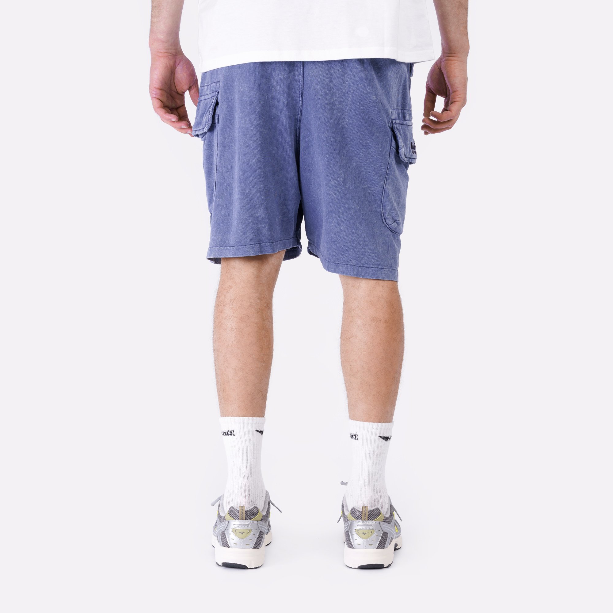 Мужские шорты Alpha Industries Terry Dyed Short (MBT55000C1-replica blue)  - цена, описание, фото 5