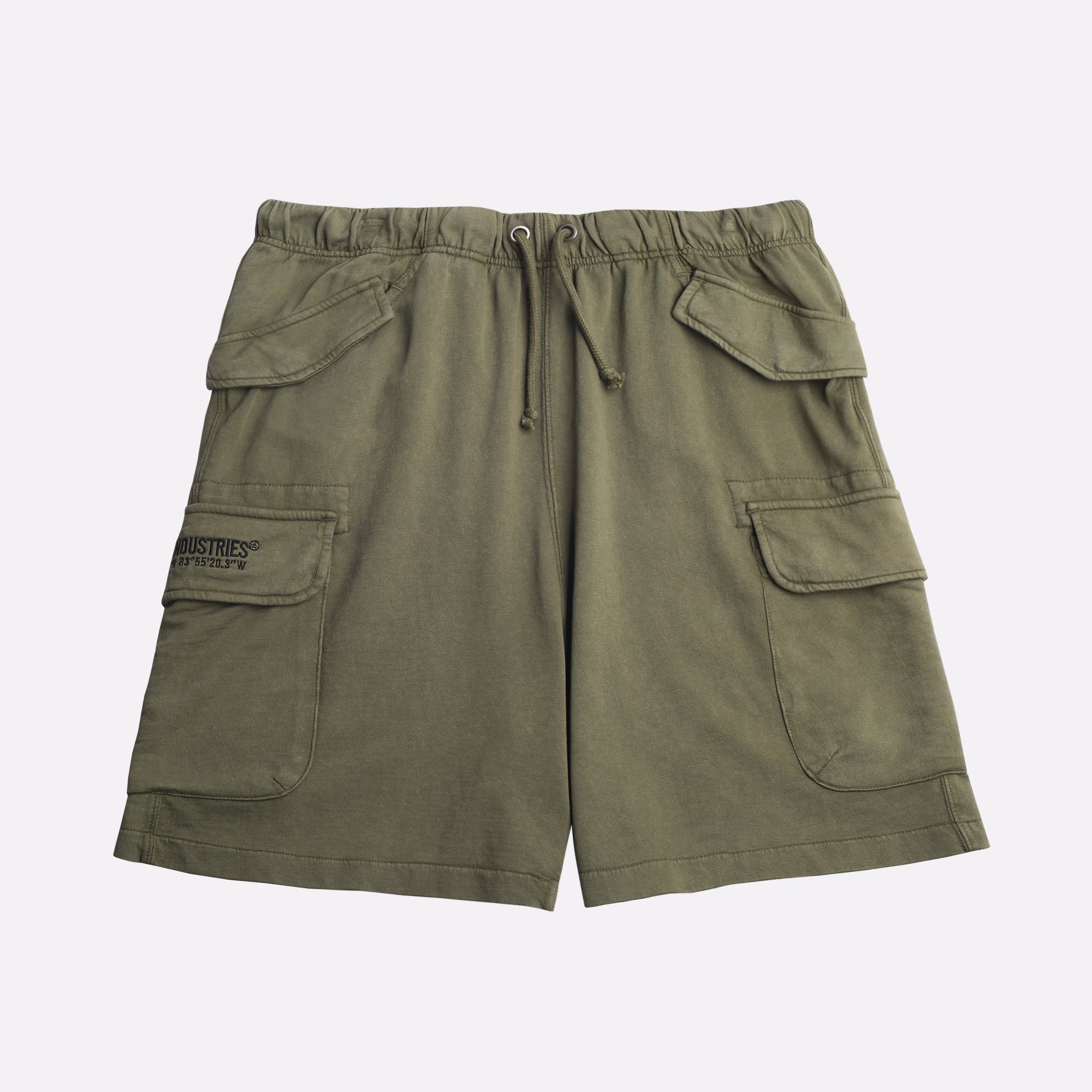 Мужские шорты Alpha Industries Terry Dyed Short (MBT55000C1-olive)  - цена, описание, фото 1