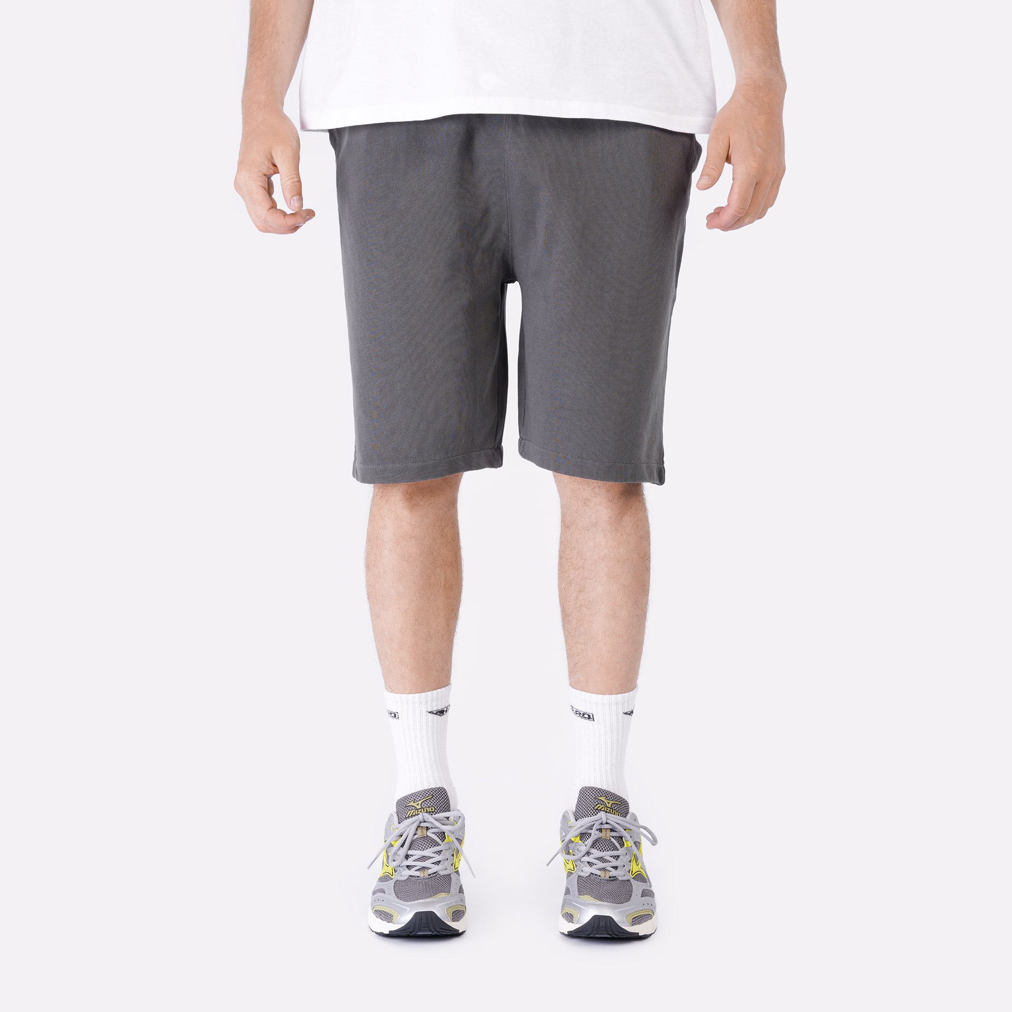 Мужские шорты Alpha Industries Essential French Terry Short (MBE55001C1-charcoal)  - цена, описание, фото 4