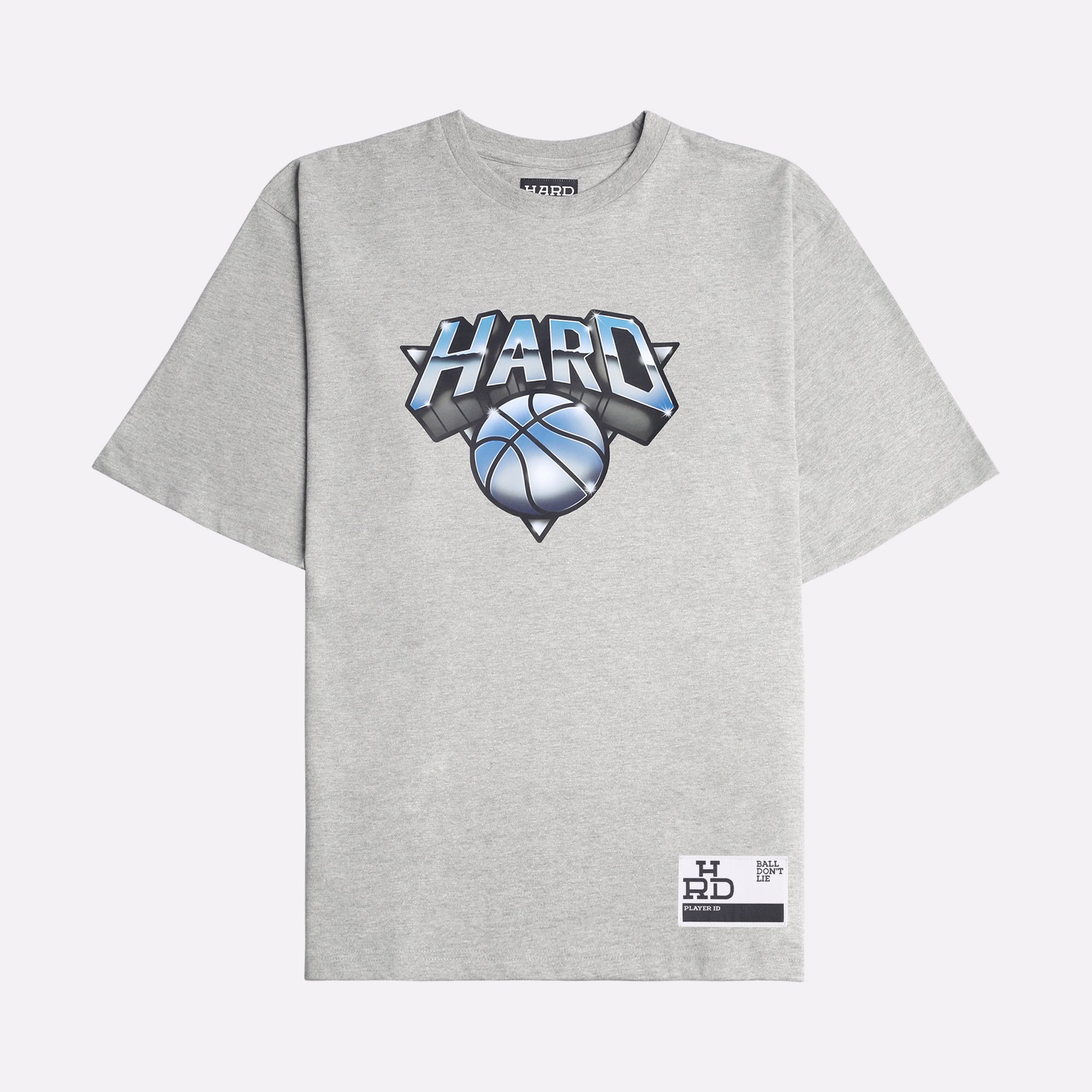 Мужская футболка Hard Metall Logo T-Shirt (Hrd-tee-metall-logo-grey)  - цена, описание, фото 1