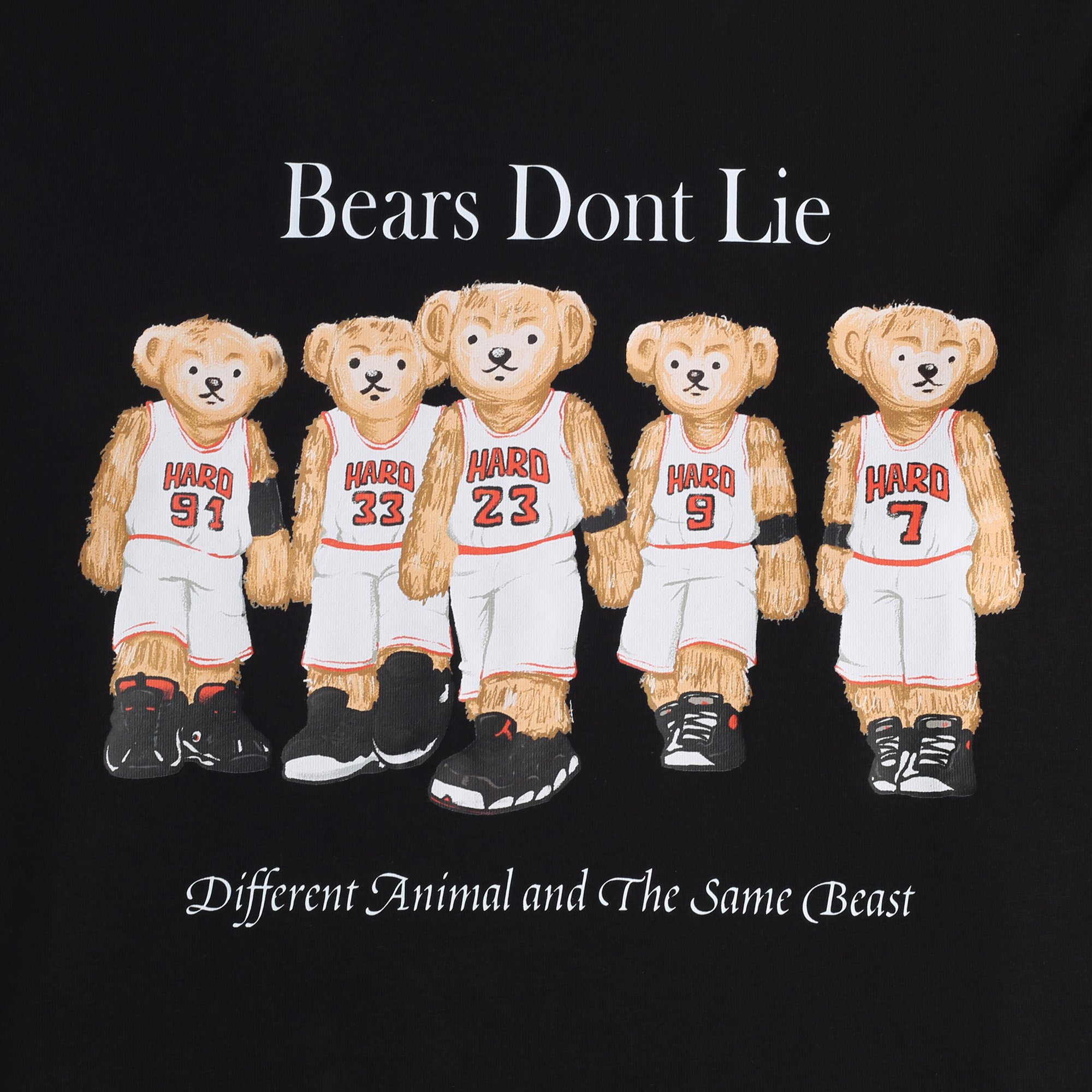 Мужская футболка Hard Bears (Hrd-tee-bears-black)  - цена, описание, фото 2