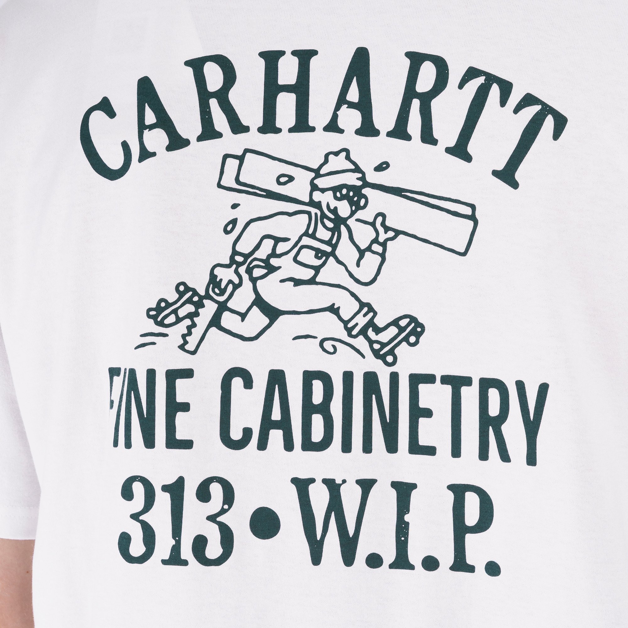 Мужская футболка Carhartt WIP S/S Cabinetry T-Shirt (I034779-black/white)  - цена, описание, фото 6