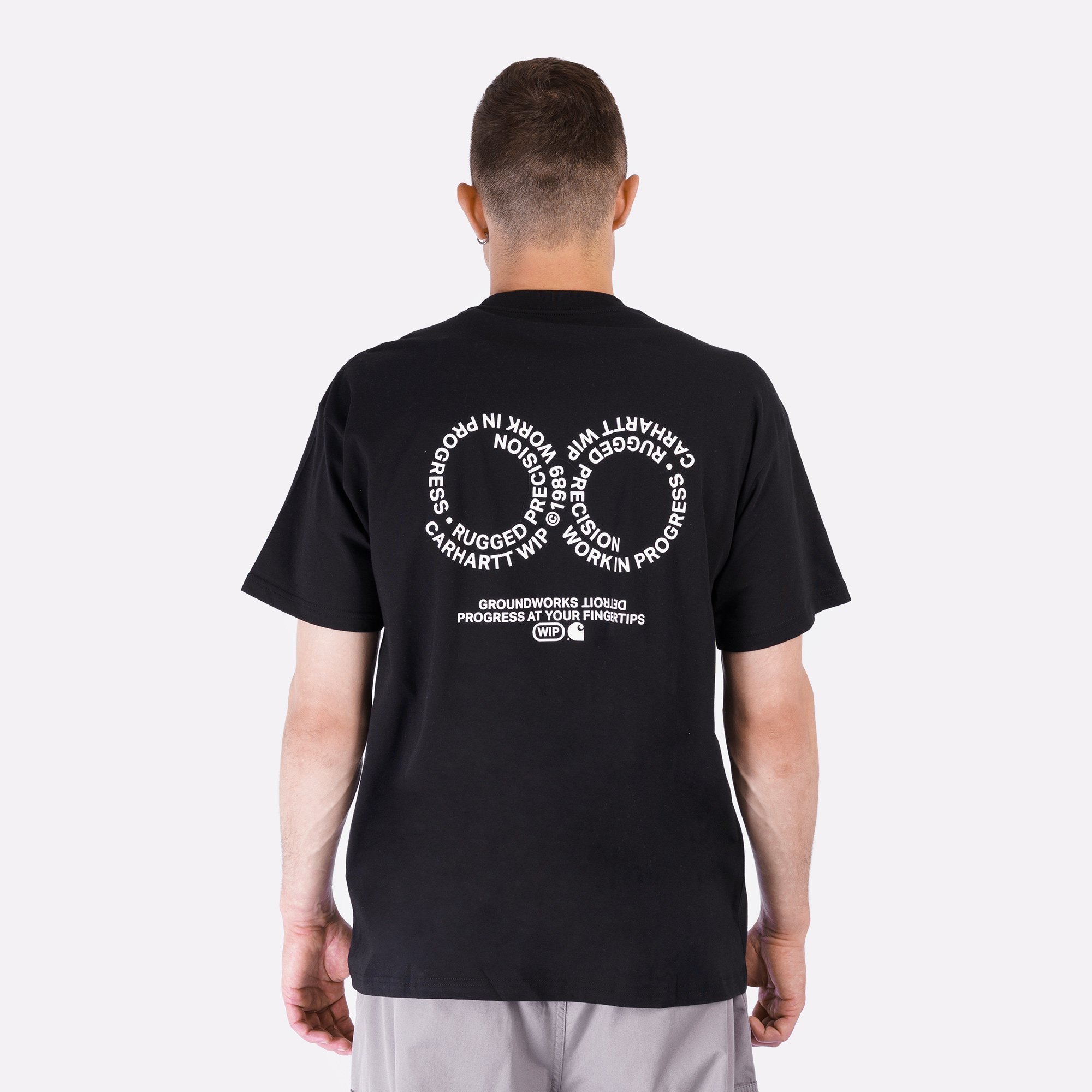 Мужская футболка Carhartt WIP S/S Rotation T-Shirt (I034772-black/white)  - цена, описание, фото 4
