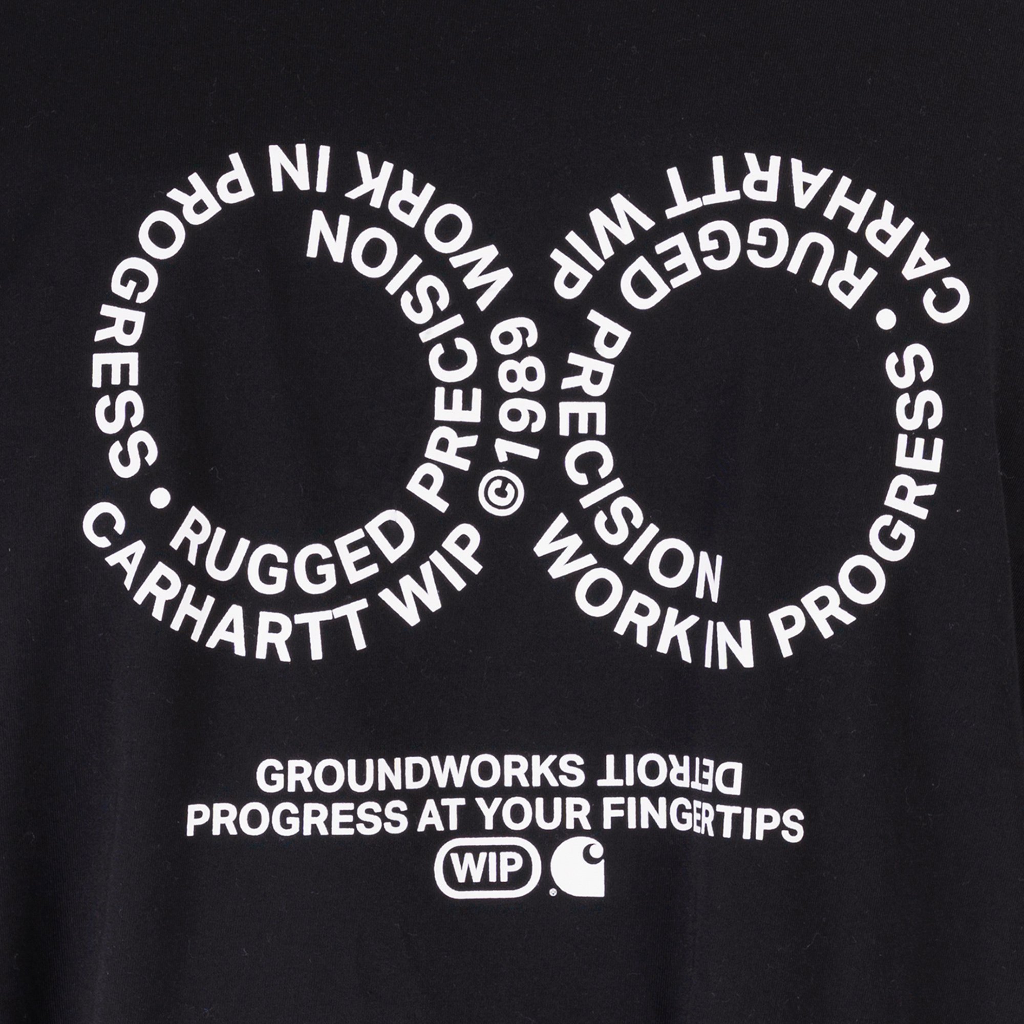Мужская футболка Carhartt WIP S/S Rotation T-Shirt (I034772-black/white)  - цена, описание, фото 6
