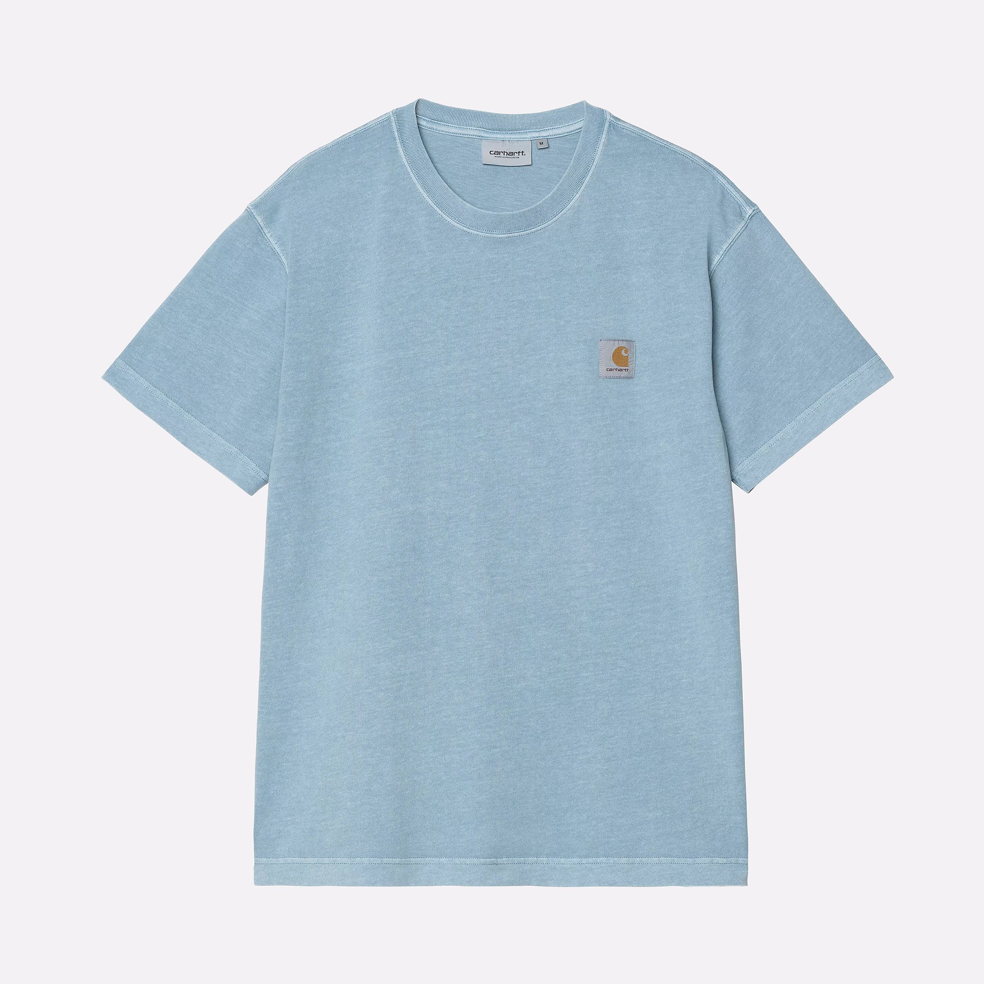Мужская футболка Carhartt WIP S/S Nelson T-Shirt (I029949-clay blue garm dy)  - цена, описание, фото 1