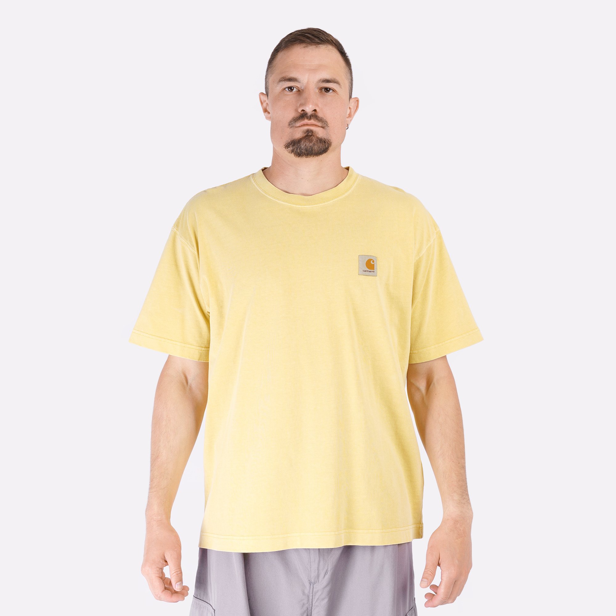 Мужская футболка Carhartt WIP S/S Nelson T-Shirt (I029949-air yellow gar dy)  - цена, описание, фото 2