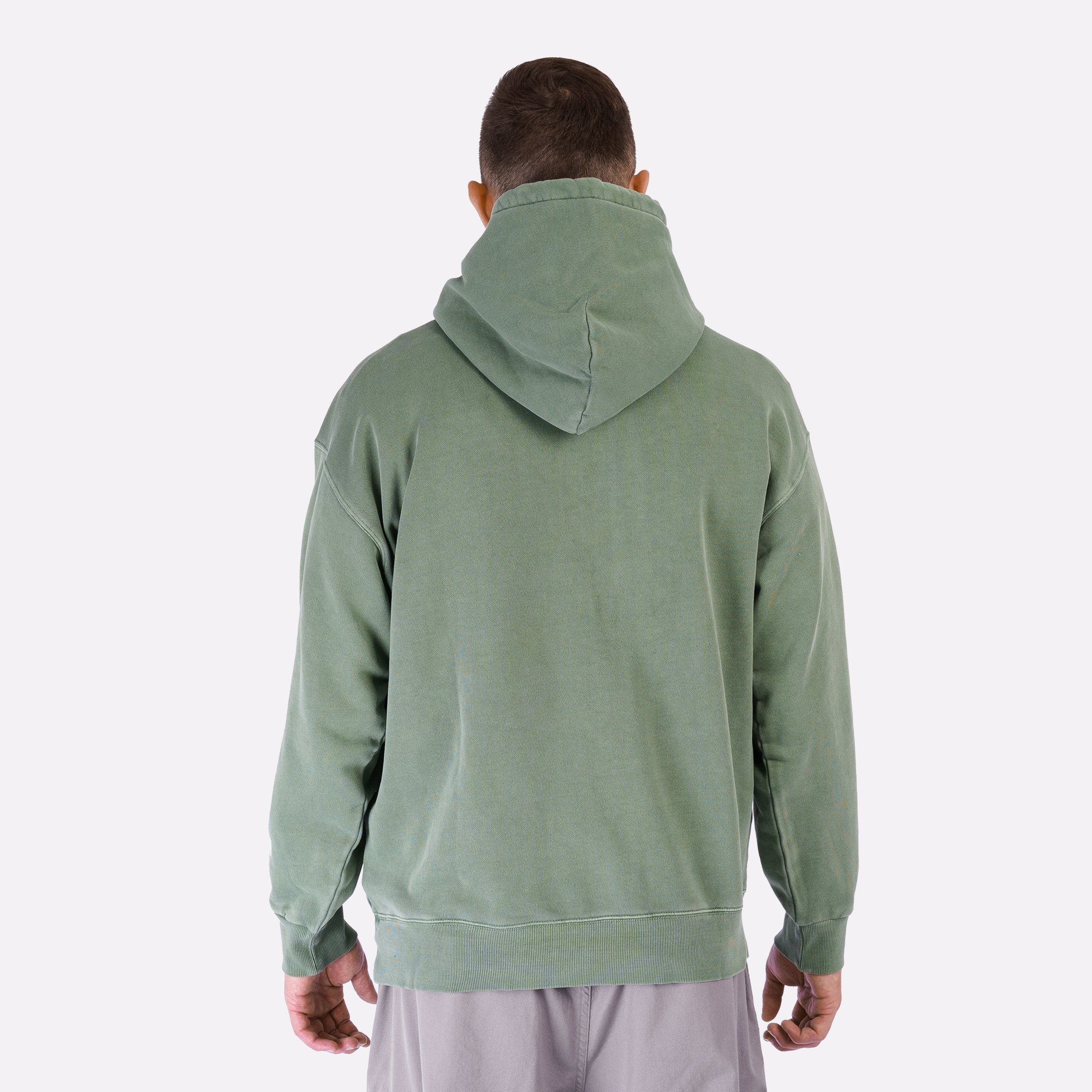 Мужская толстовка Carhartt WIP Hooded Nelson Sweat (I029963-park garm dyd)  - цена, описание, фото 4