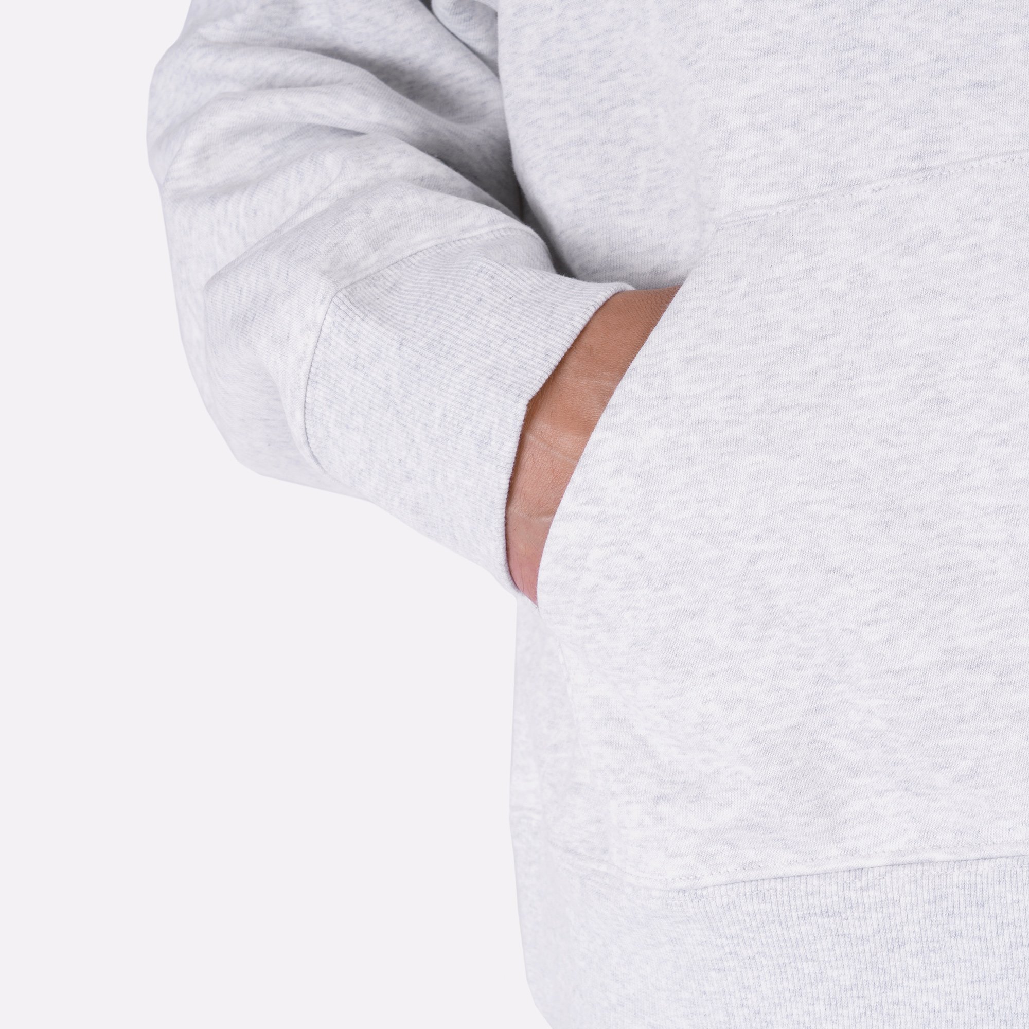 Мужская толстовка Carhartt WIP Hooded Rotation Sweat (I034690-ash heather/blk)  - цена, описание, фото 7