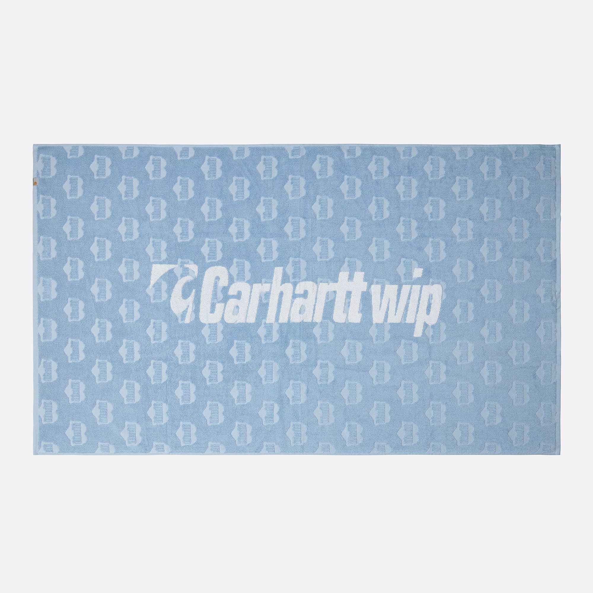 Полотенце Carhartt WIP Heart Train Sport Towel Big (I035268-bluebird/white)  - цена, описание, фото 1